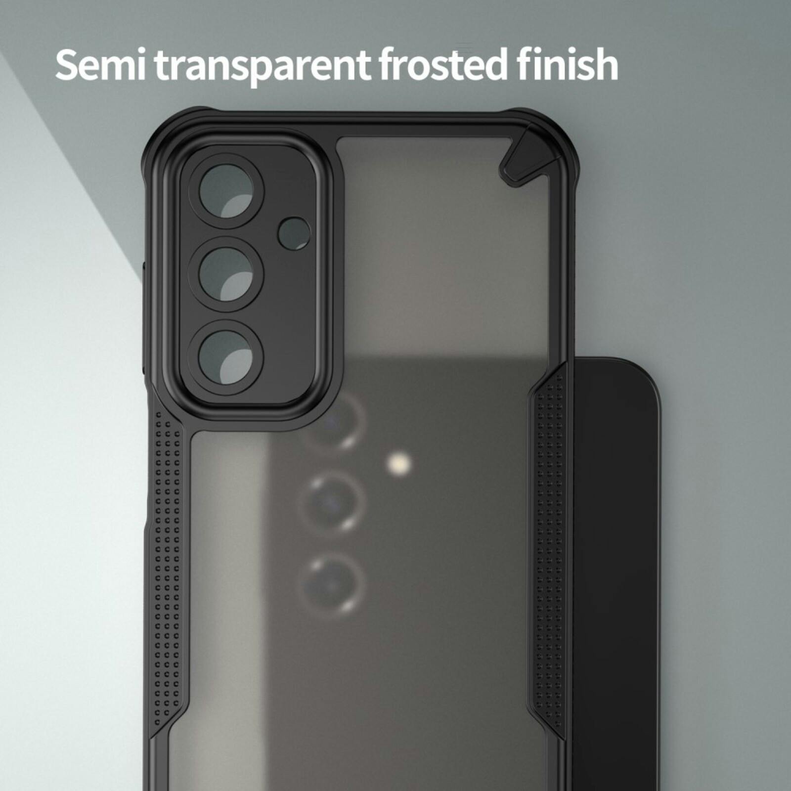 Mocaa Samsung Galaxy A16 Lichtgewicht Rugged Beschermhoesje Zwart