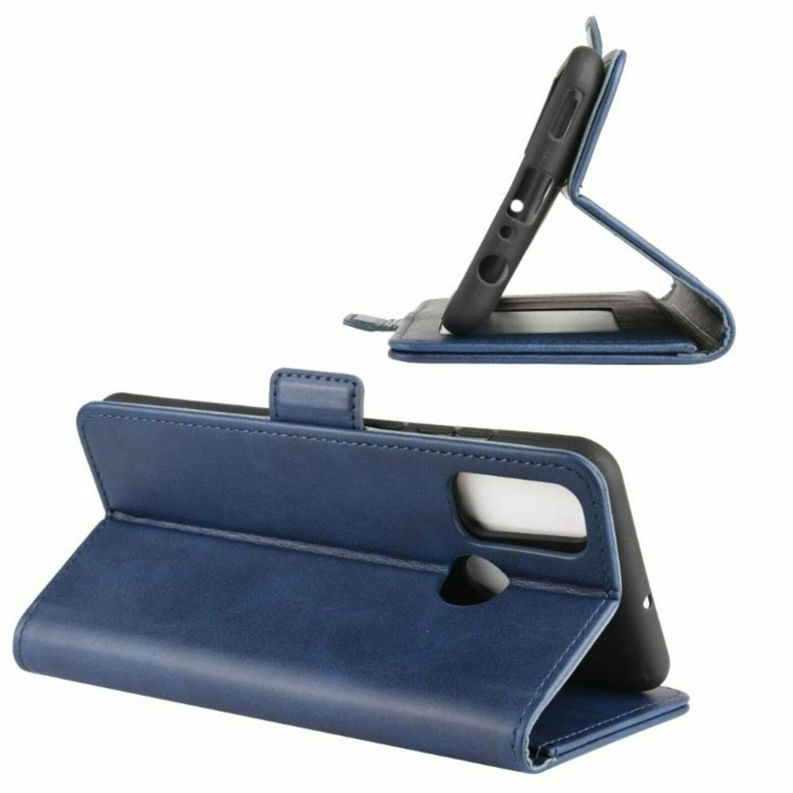 Comfycase Huawei P Smart 2020 Bookcase Hoesje Blauw