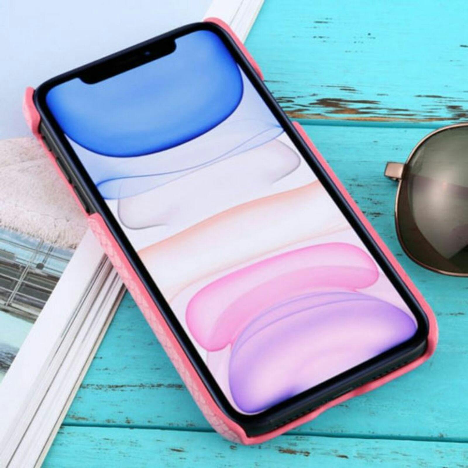 CaseBody iPhone 11 Snakeskin Hoesje Roze