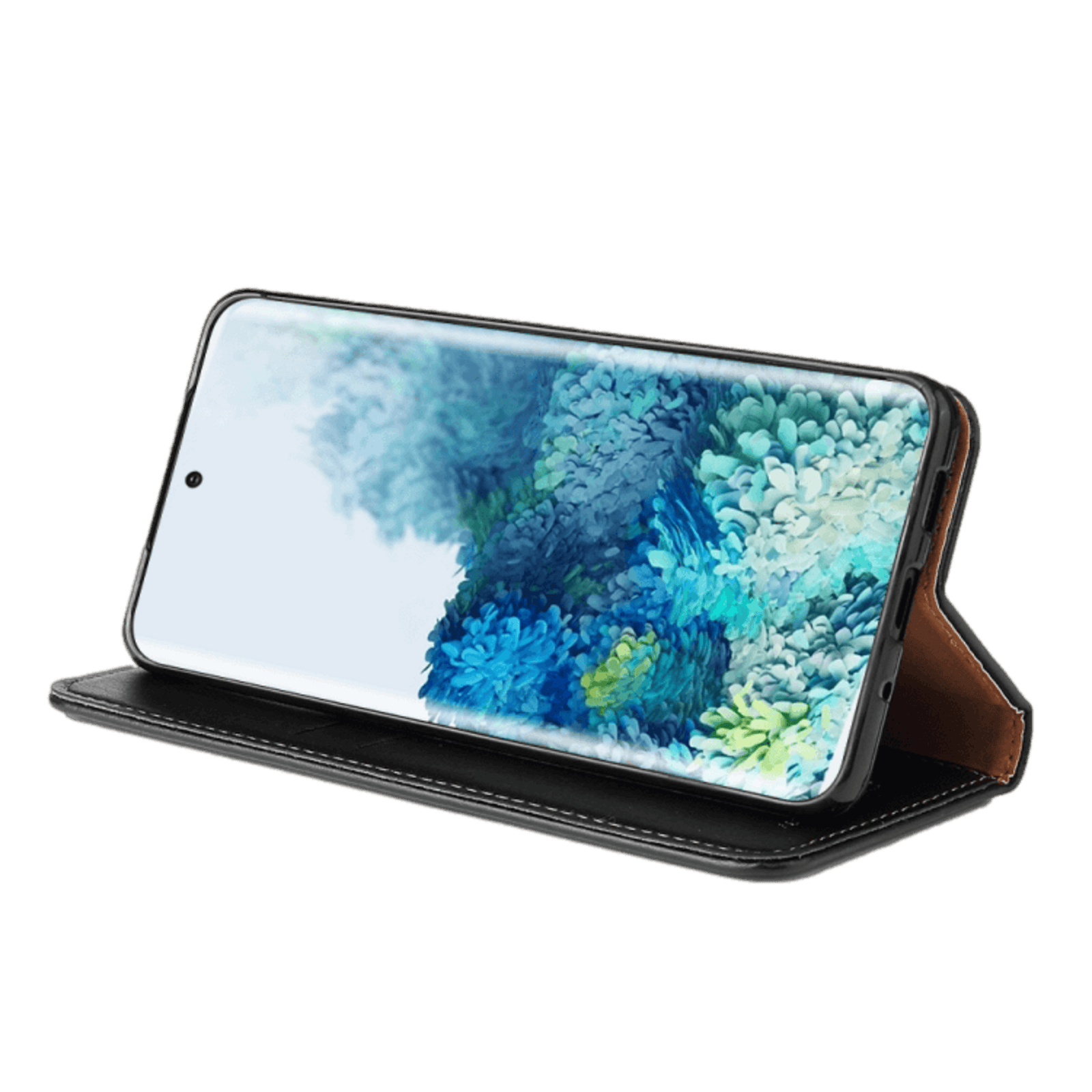 Fierre Shann Samsung Galaxy S20 Slim Wallet Hoesje Zwart