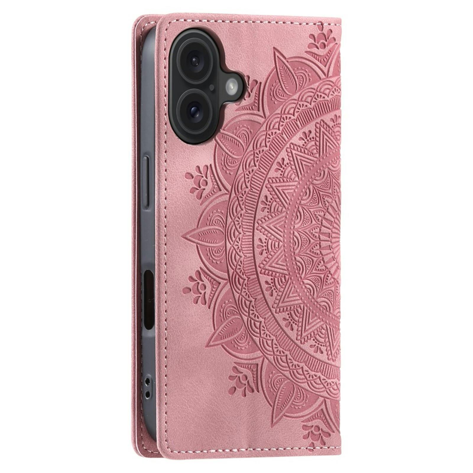 Comfycase Apple iPhone 17 Soft Mandala Bookcase Roze