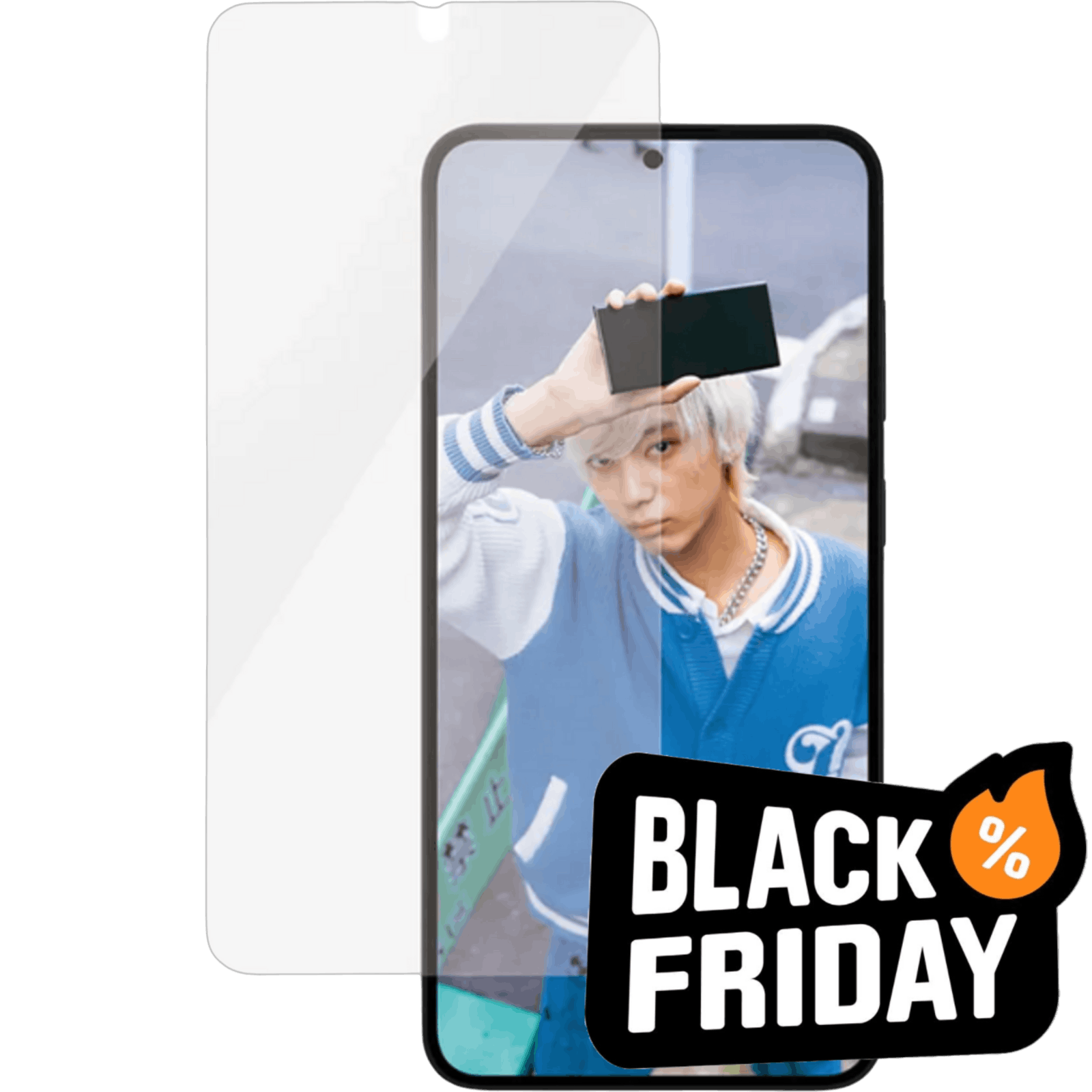 PanzerGlass Samsung Galaxy S25 Plus Wide Fit Screenprotector Transparant