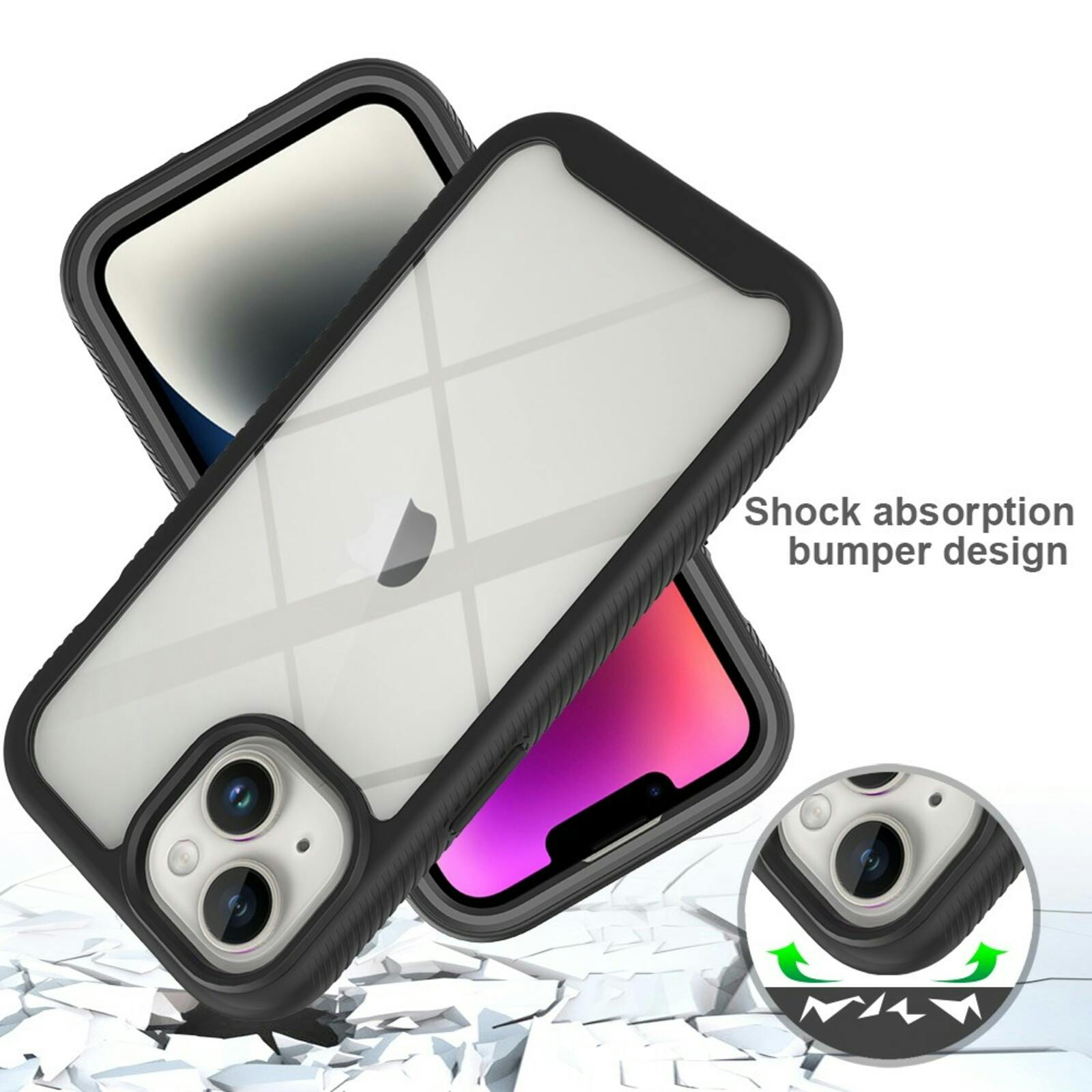 Comfycase Apple iPhone 15 Full Protection Cover Zwart