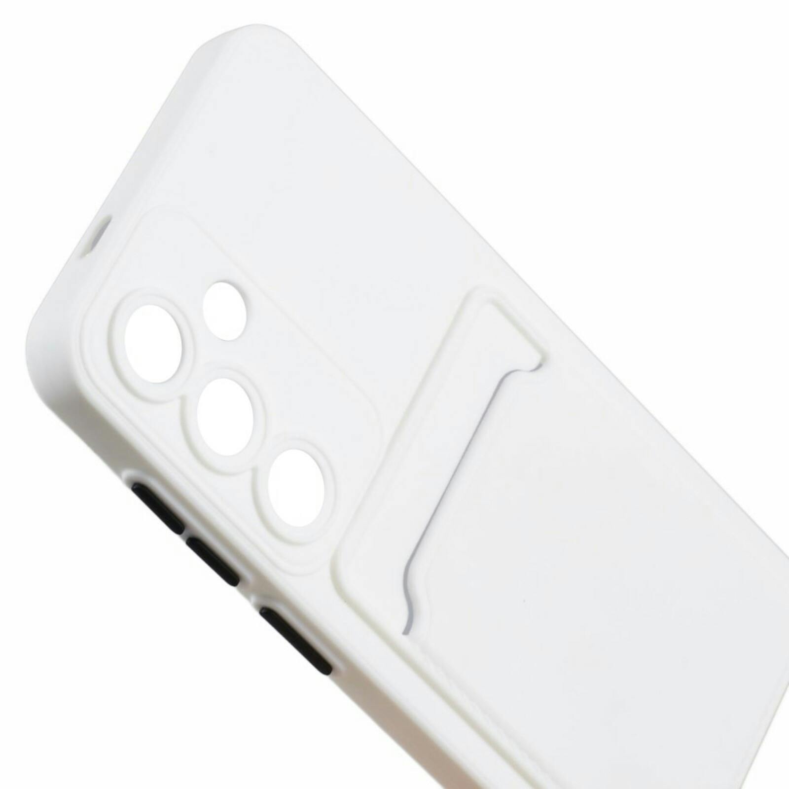 CaseBody Samsung A55 Telefoonhoesje met Kaarthouder Wit