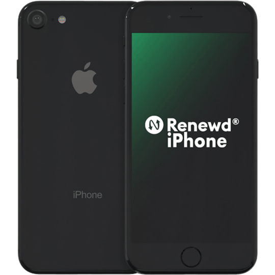 Apple iPhone SE 2020 (Refurbished) Black - Voorkant & achterkant