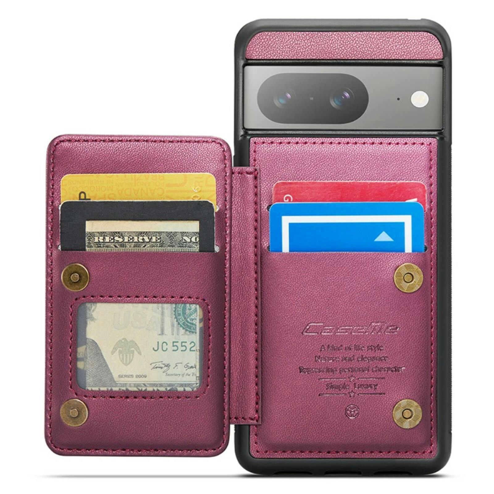 Caseme Google Pixel 8 Wallet Backcover Rood