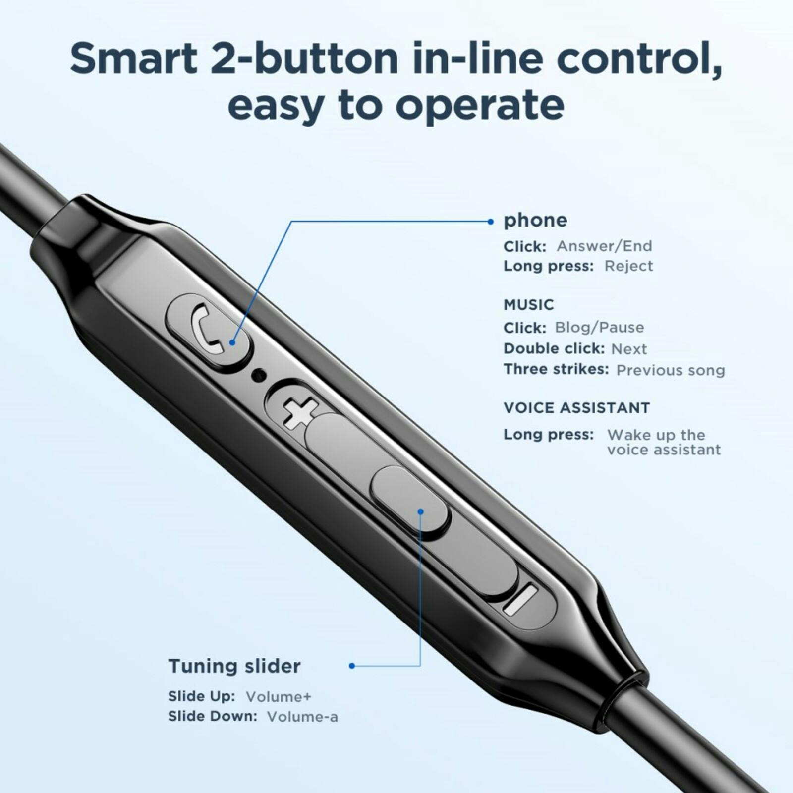 Joyroom Bedrade In-Ear 3,5mm Zwart