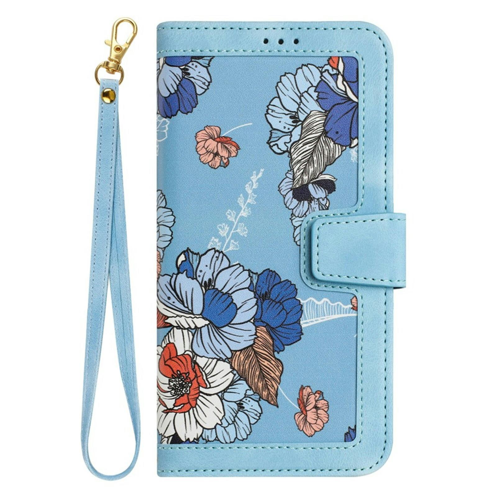 Mocaa Apple iPhone 17 Floral Series Bookcase Blauw