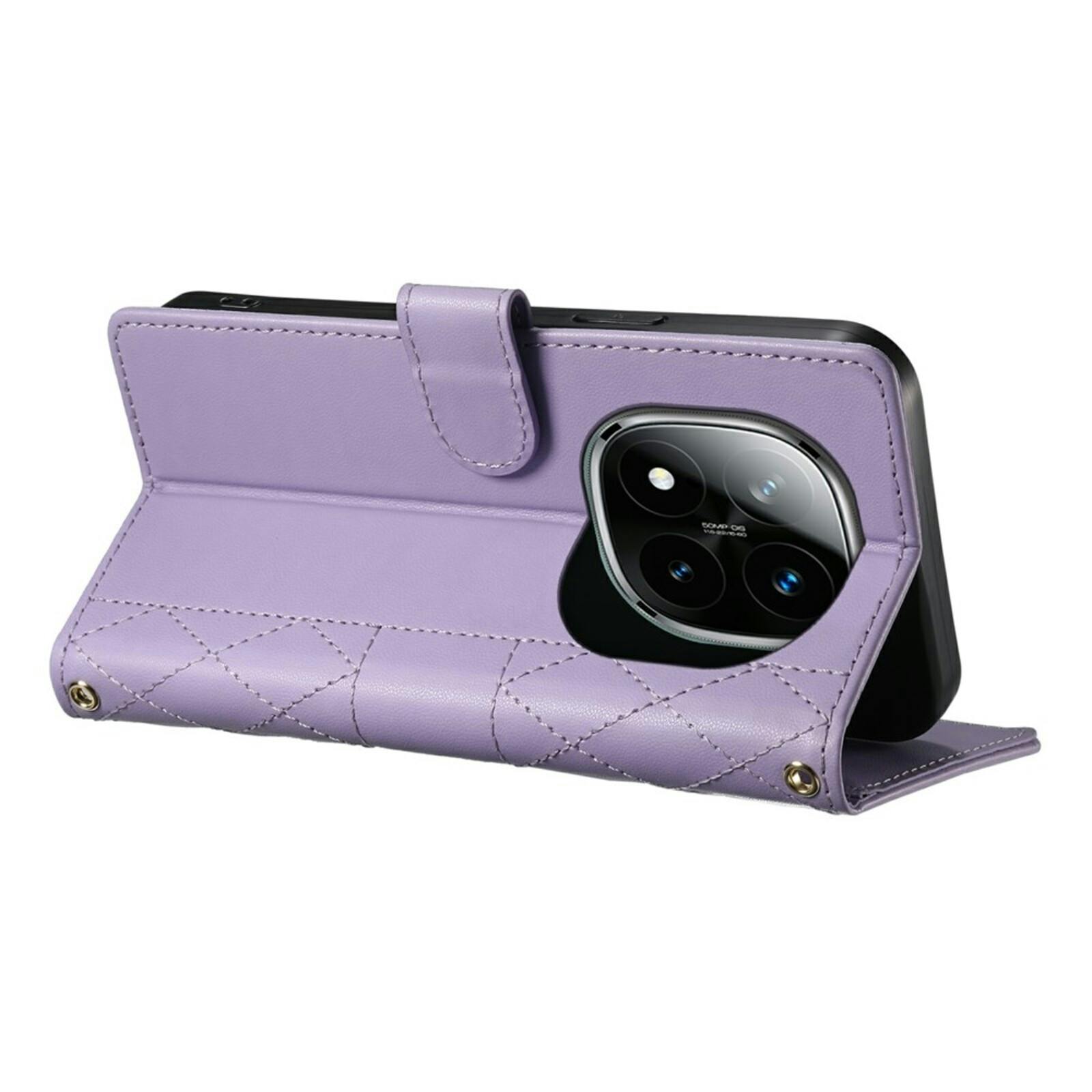 Comfycase Xiaomi Redmi Note 15 Pro 5G Bookcase met Koord Paars