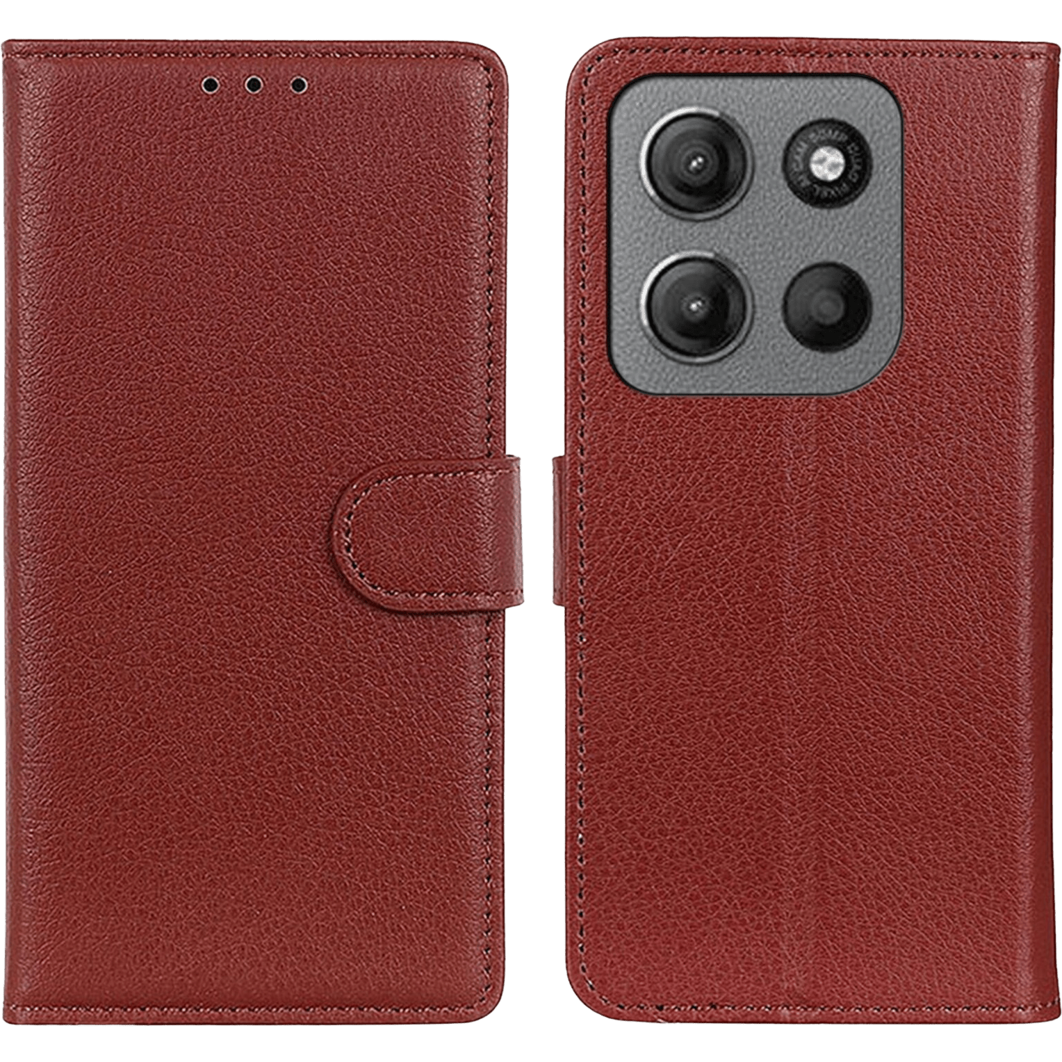 Comfycase Motorola Moto G17 Power Mandala Wallet Bruin