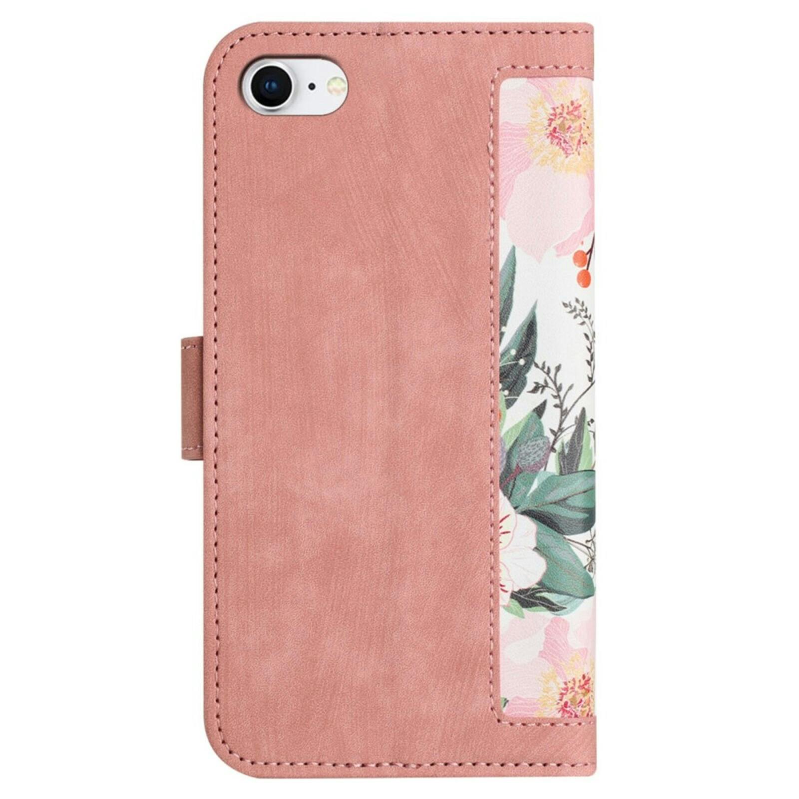 Mocaa Apple iPhone 16e Floral Series Bookcase Roze