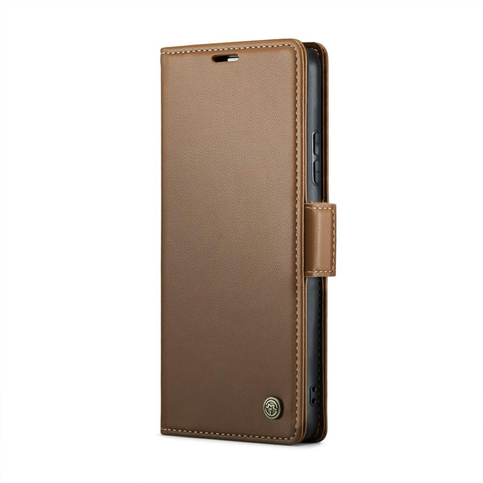 Caseme Xiaomi Redmi Note 14 Pro(+) Bookcase Hoesje Bruin