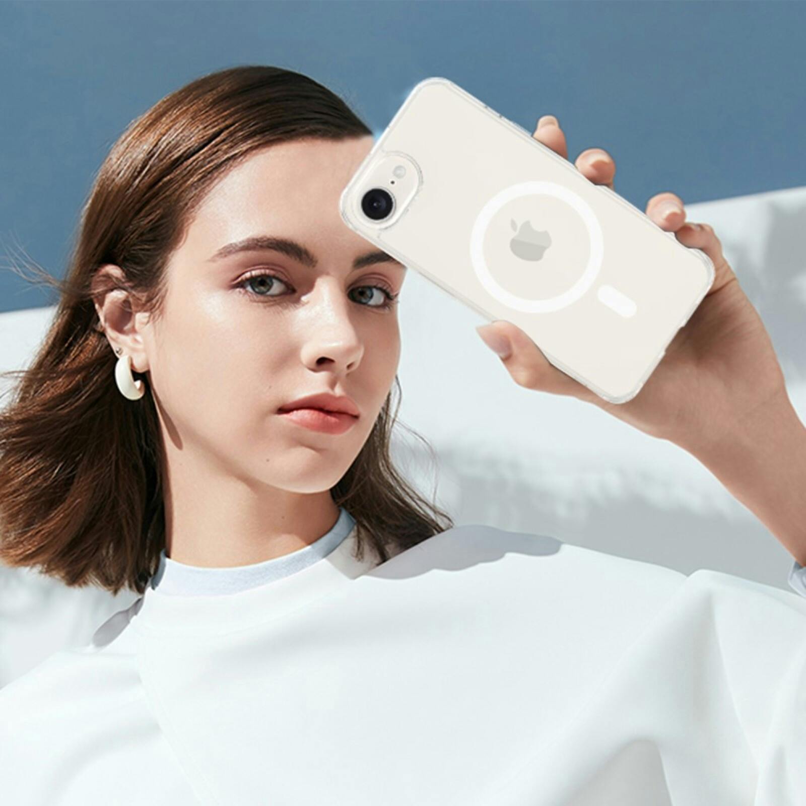 CaseBody Apple iPhone 16e MagSafe Airbag Hoesje Transparant