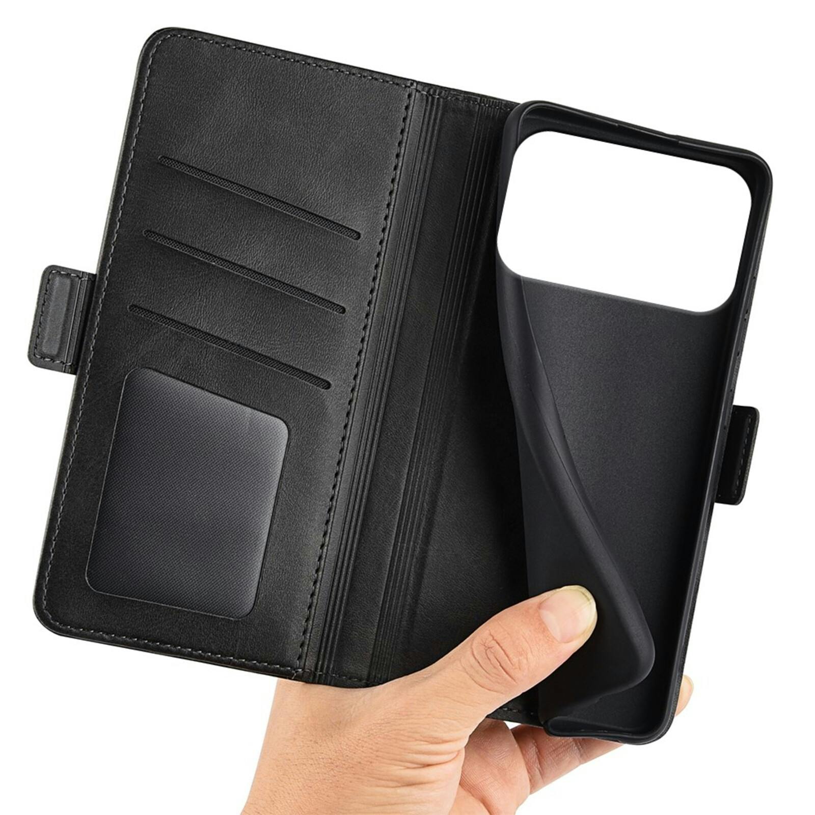 Comfycase Apple iPhone 17 Pro Max Bookcase Hoesje Zwart