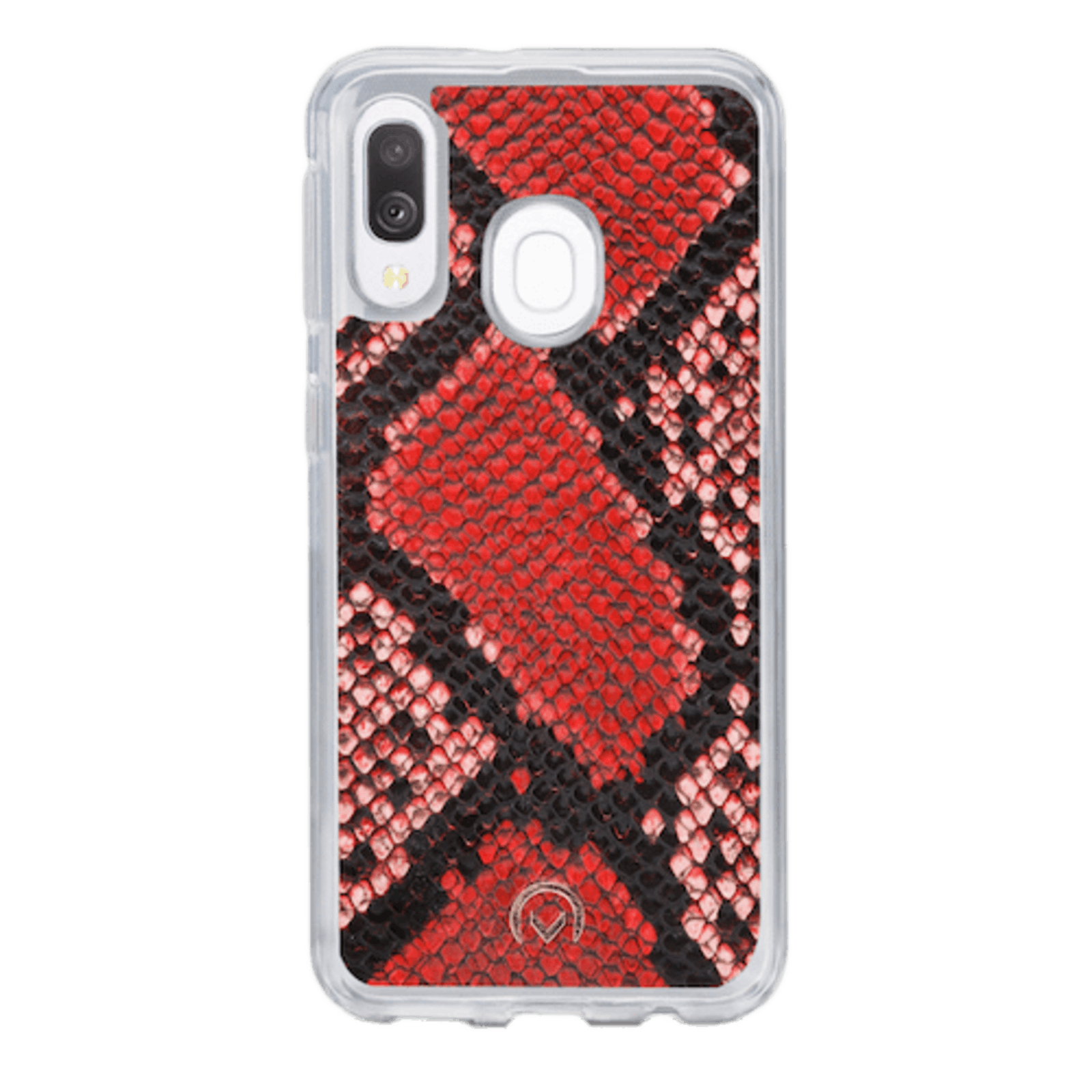 Mobilize Samsung Galaxy A40 Velvet Clutch Red Snake Rood