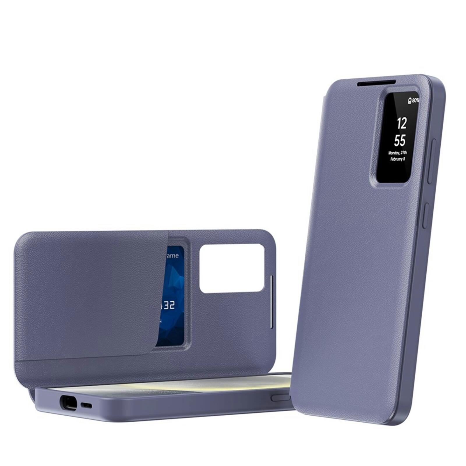 CaseBody Samsung Galaxy S24 Ultra Smart Cover Paars