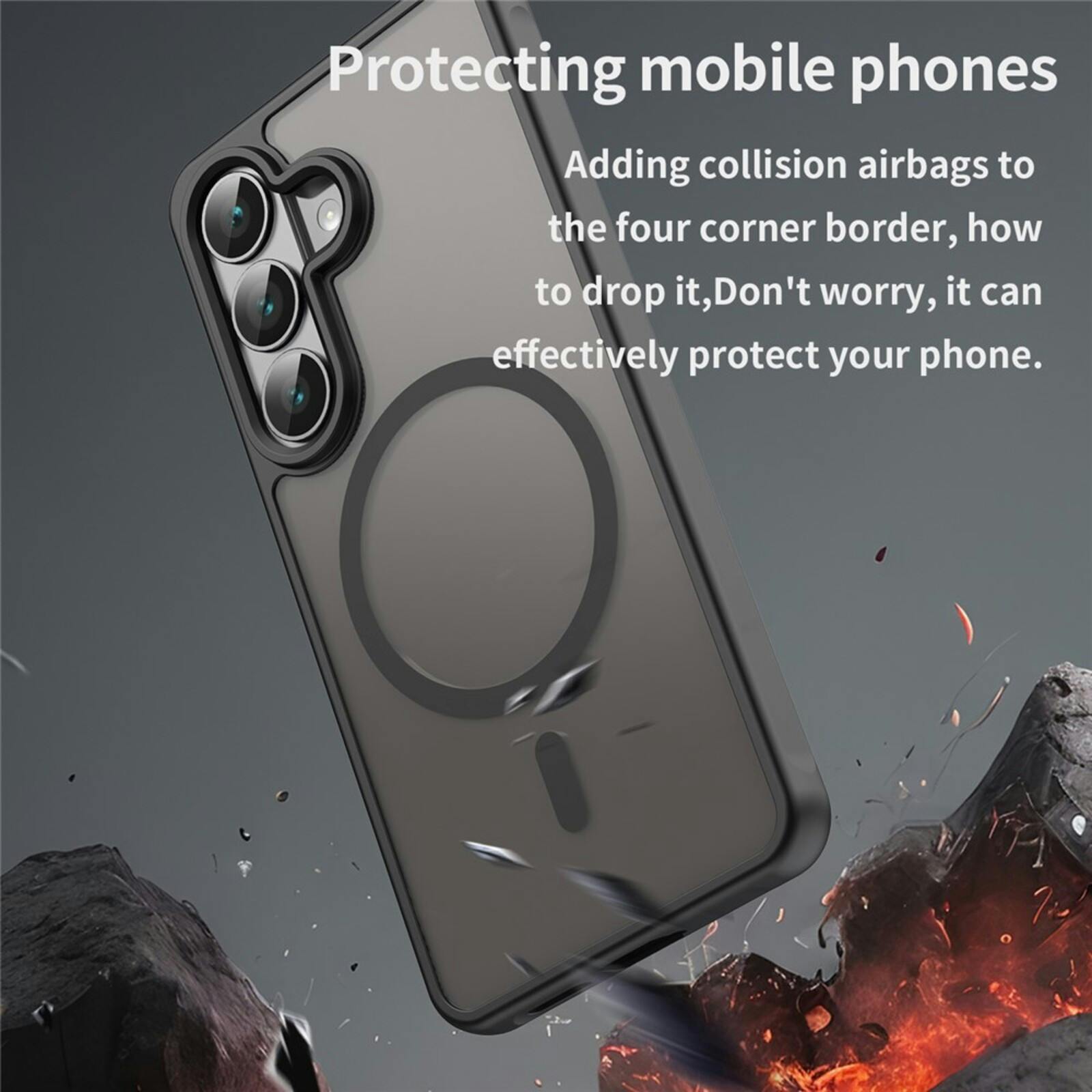 CaseBody Samsung Galaxy S26 Magnetic Case Zwart