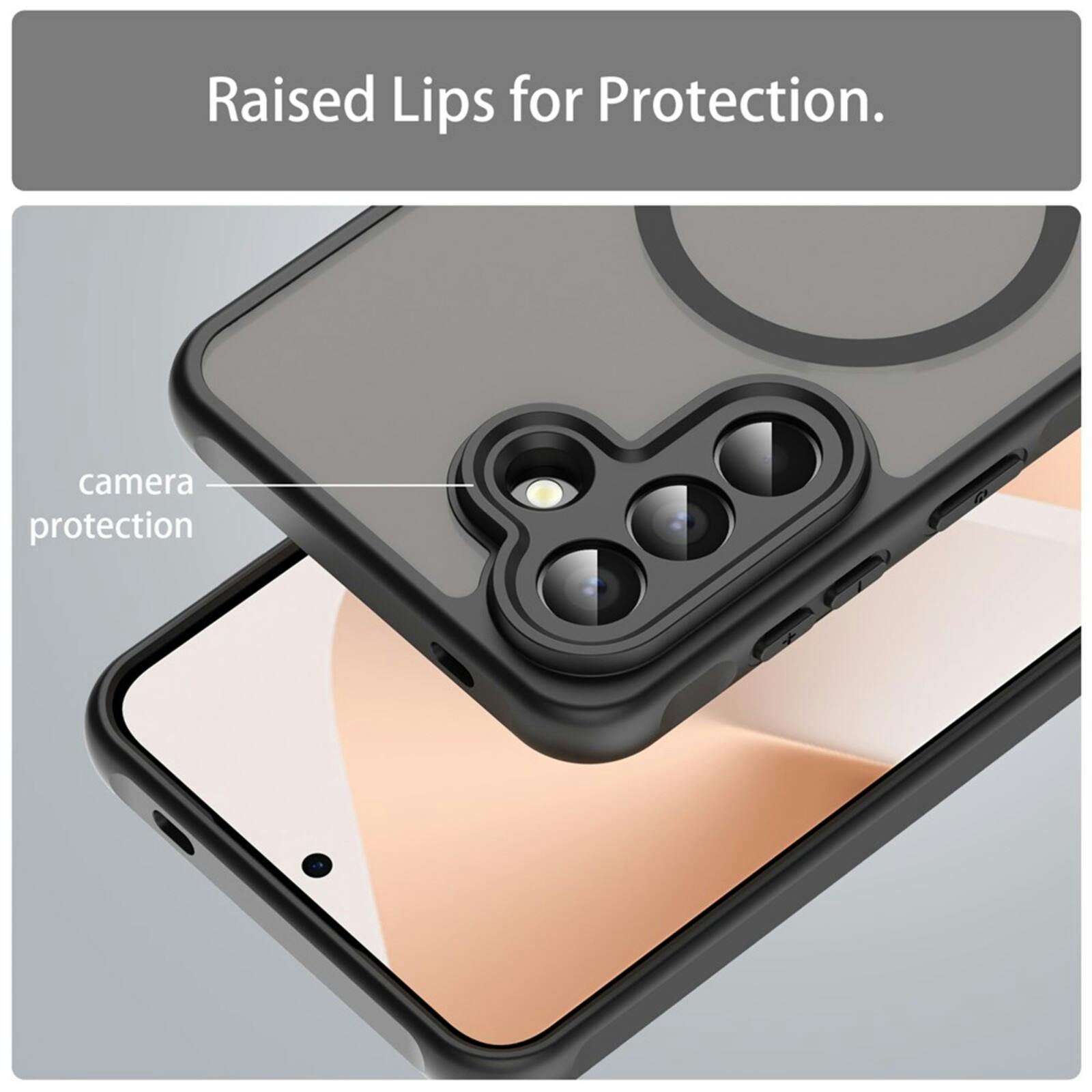 CaseBody Samsung Galaxy A57 Magnetic Case Zwart