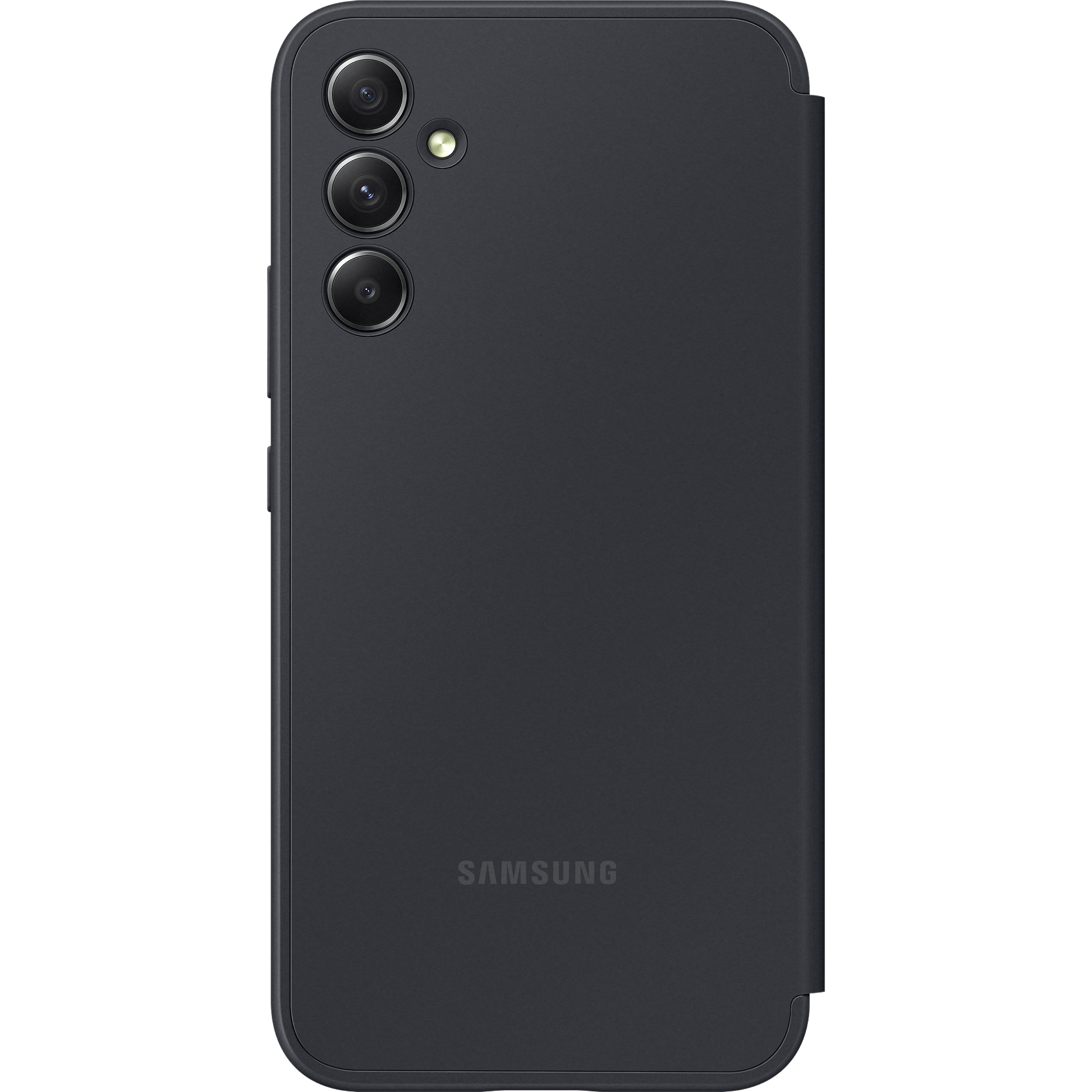 Samsung Galaxy A34 Smart View Portemonnee Hoesje Zwart - Achterkant