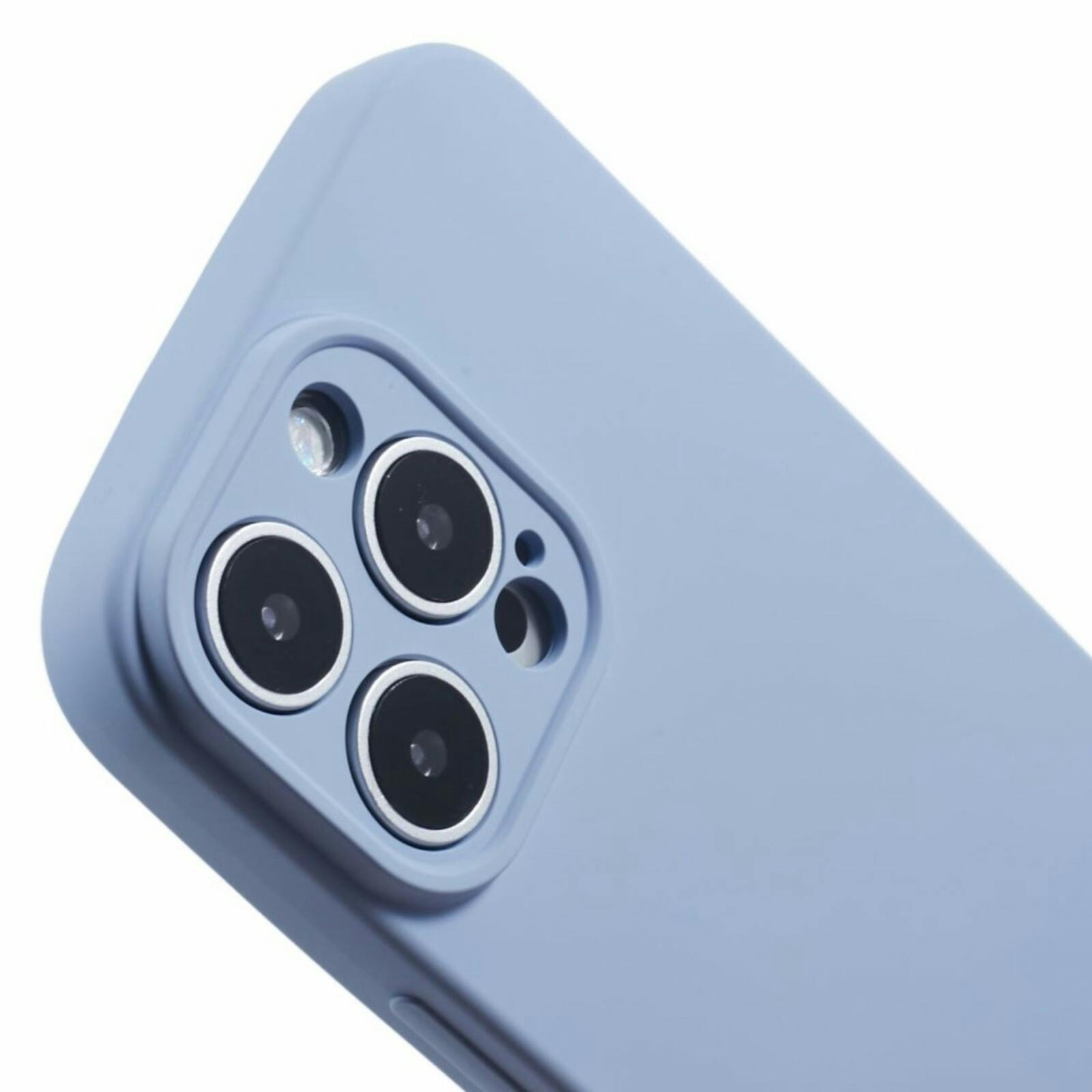 Mocaa Apple iPhone 16 Pro Lens Protection Hoesje Blauwgrijs