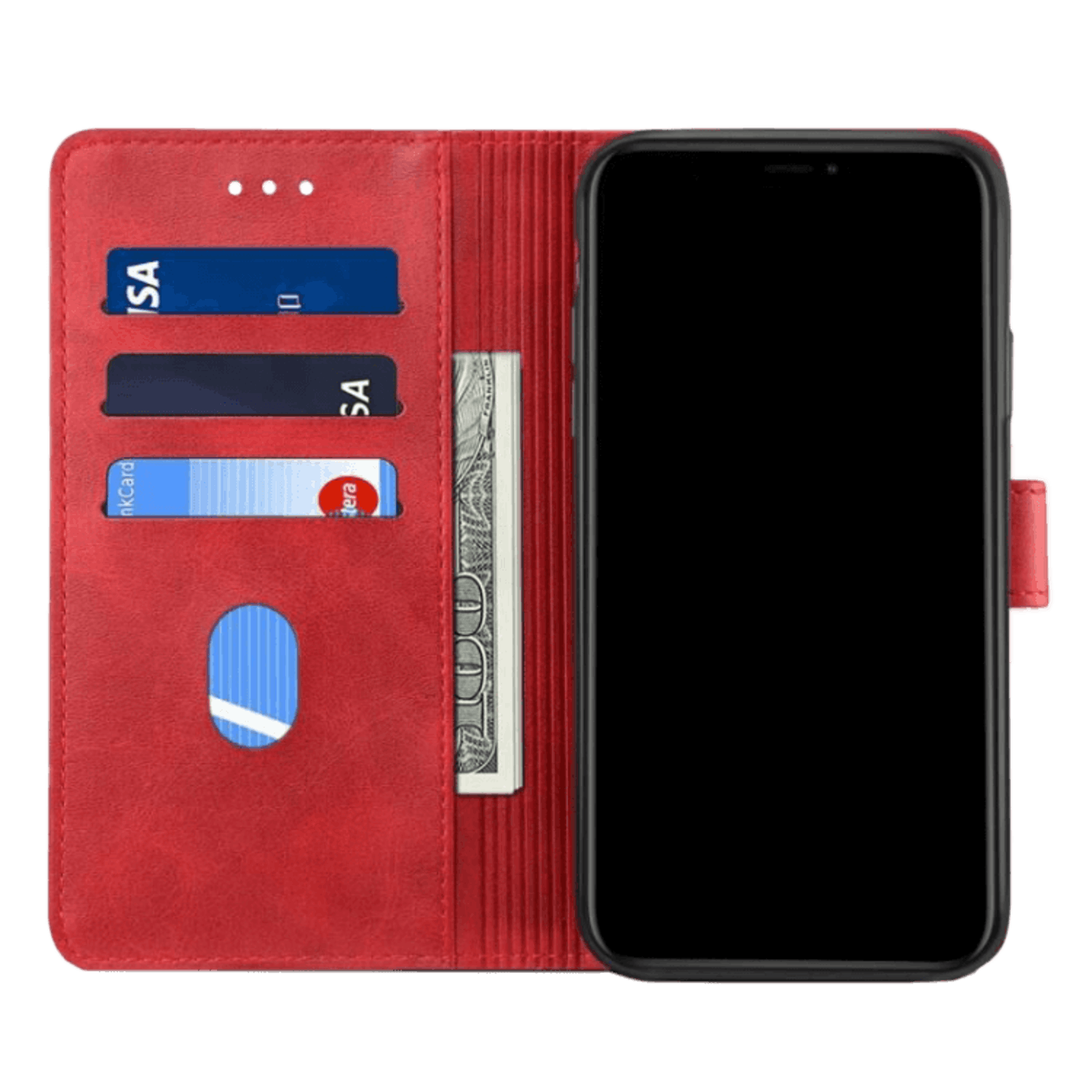 Gussim Samsung Galaxy S20 Ultra Booktype Beschermhoes Rood