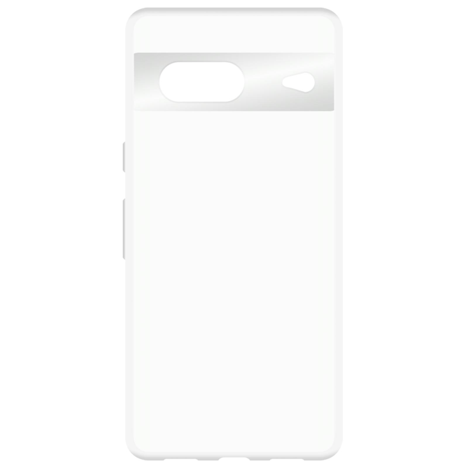 Just in Case Pixel 7 Siliconen (TPU) Hoesje Transparant - Achterkant