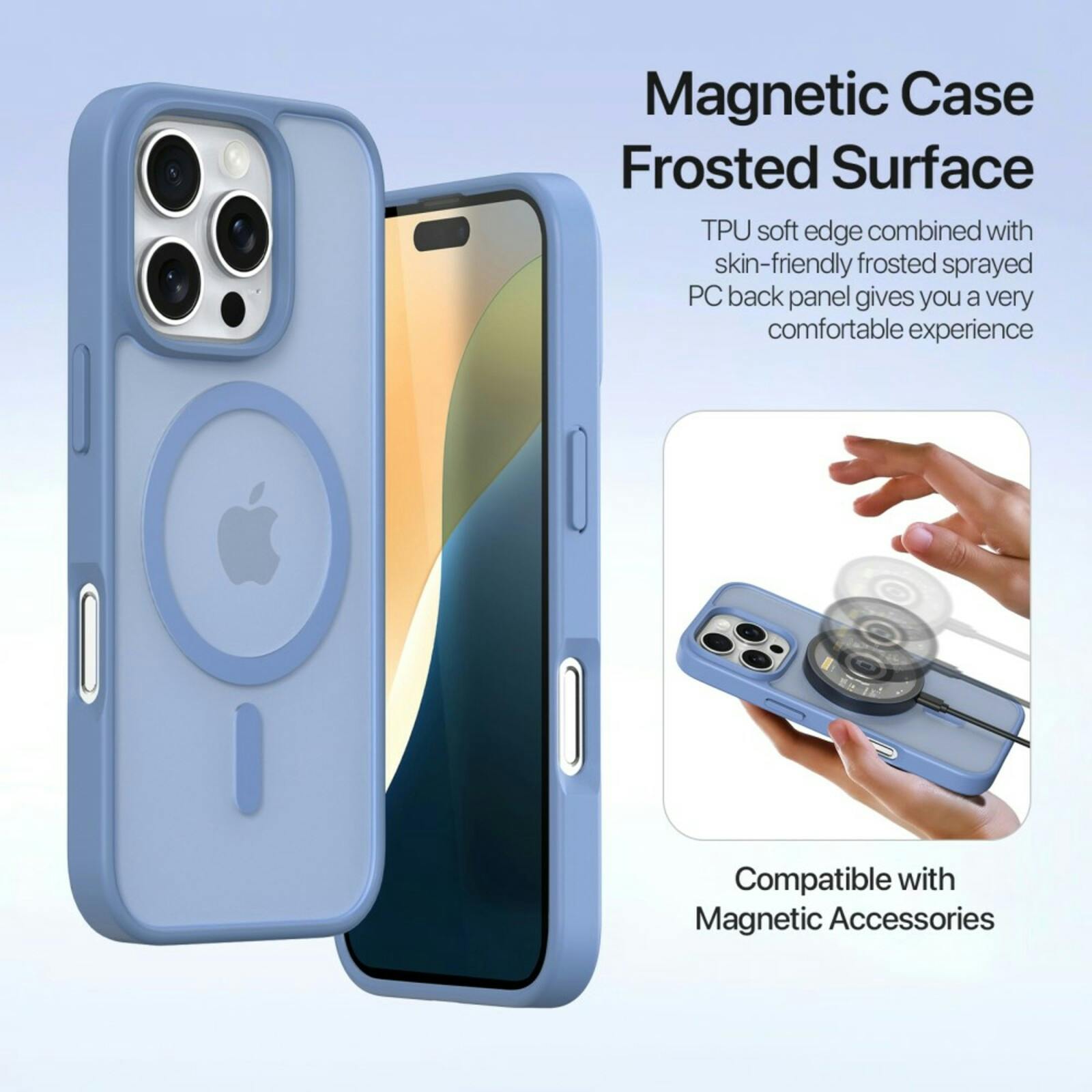 DUX DUCIS Apple iPhone 16 Pro Premium 2-in-1 Bookcase met MagSafe Hoesje Lila