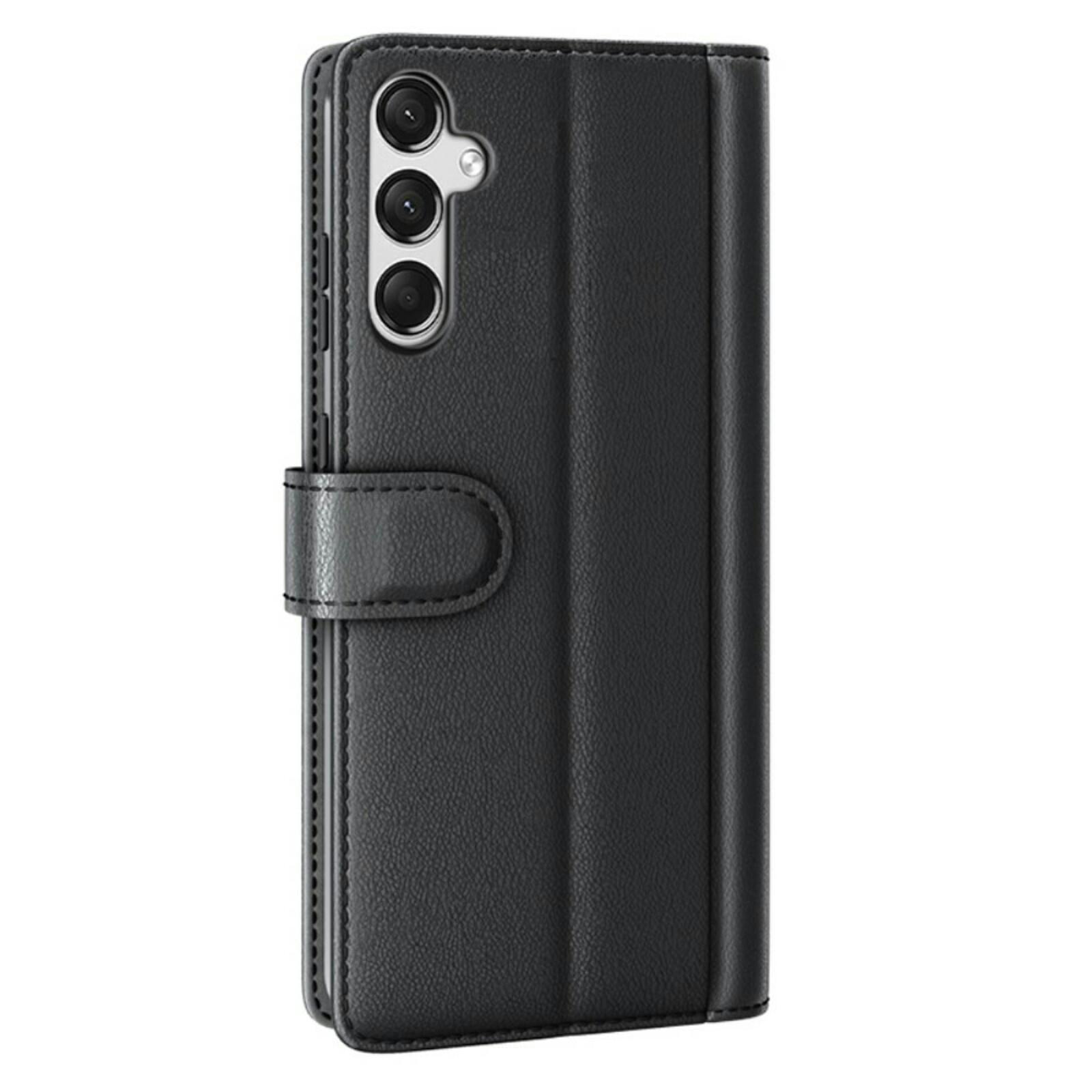 Fonexio Samsung Galaxy A25 Luxe Lederen Book Case Zwart
