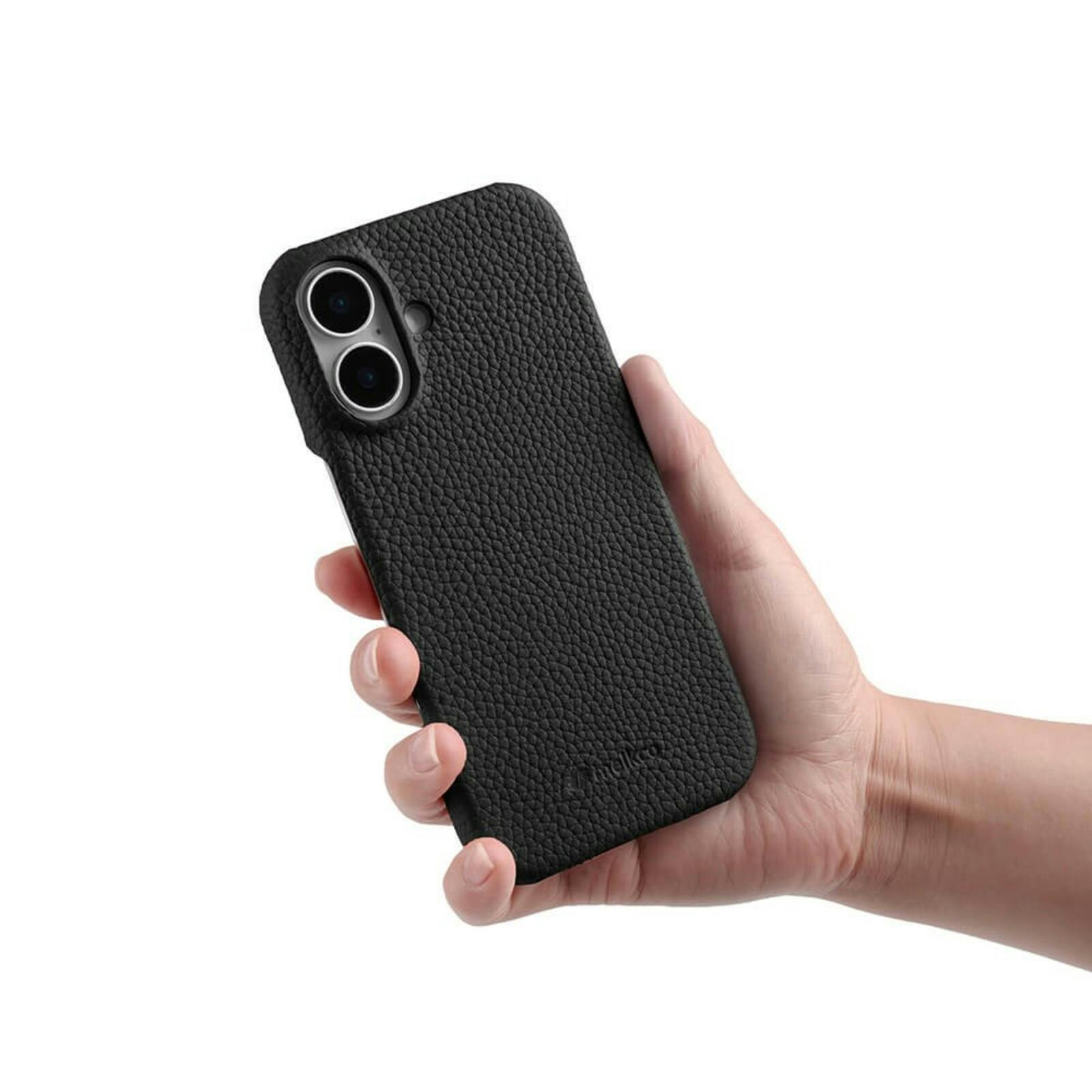 Melkco Apple iPhone 16 Leather MagSafe Cover Zwart
