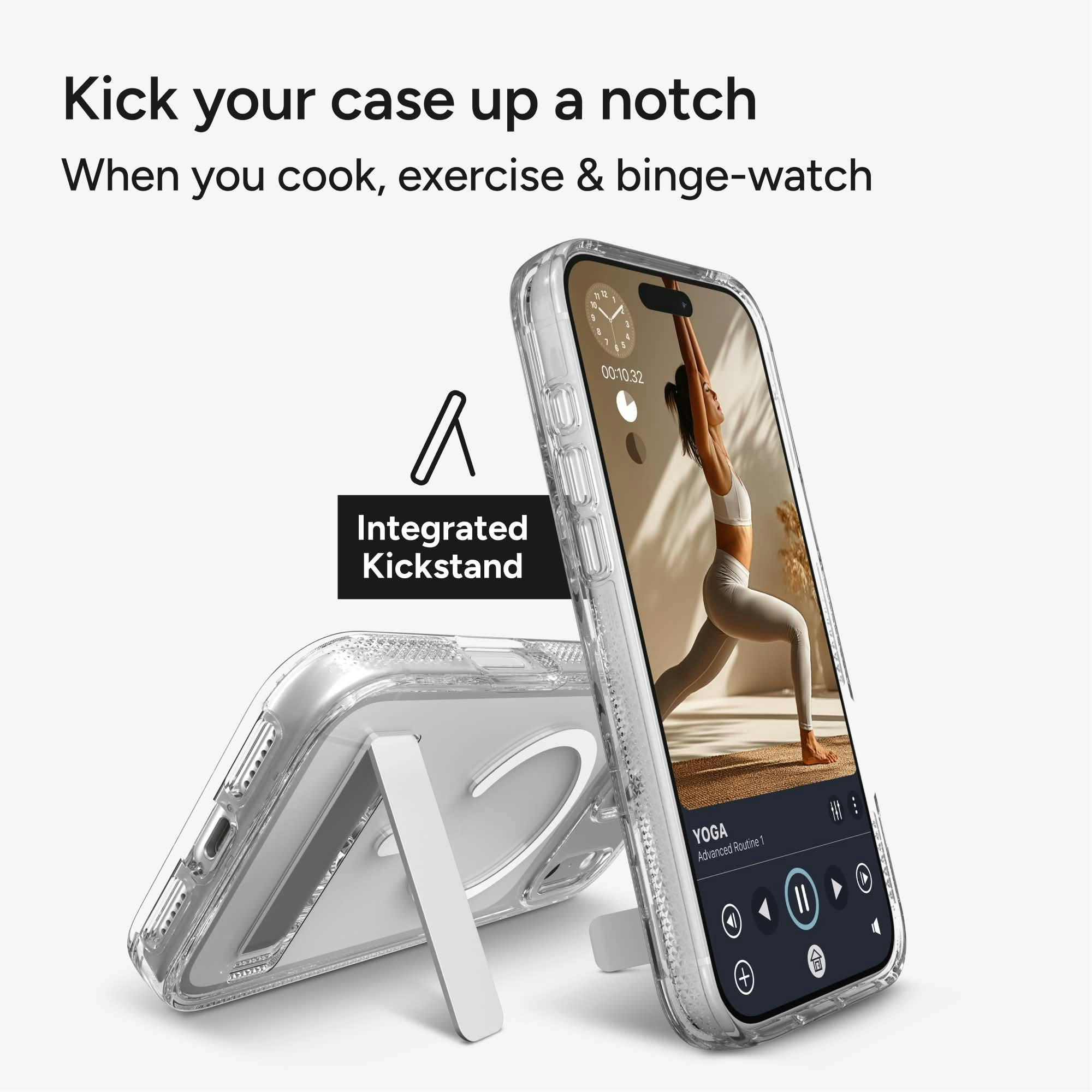 ZAGG iPhone 17 Pro Max/ 18 Pro Max MagSafe Crystal Palace Hoesje met Kickstand Transparant