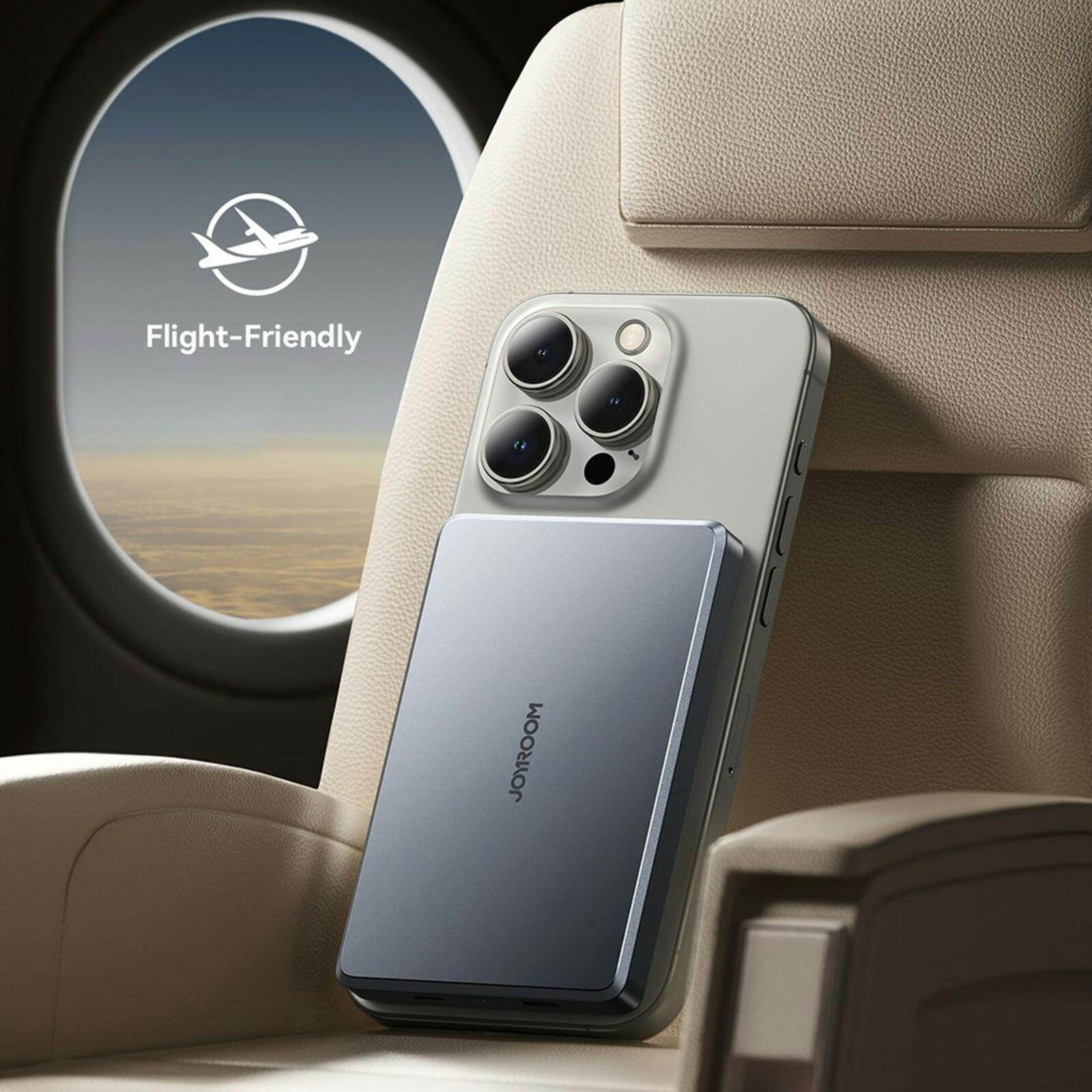 Joyroom 20W Ultra-Thin MagSafe Powerbank Grijs 10.000 mAh