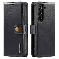 DG.MING Samsung S23 Lederen 2-in-1 Wallet Hoesje Zwart