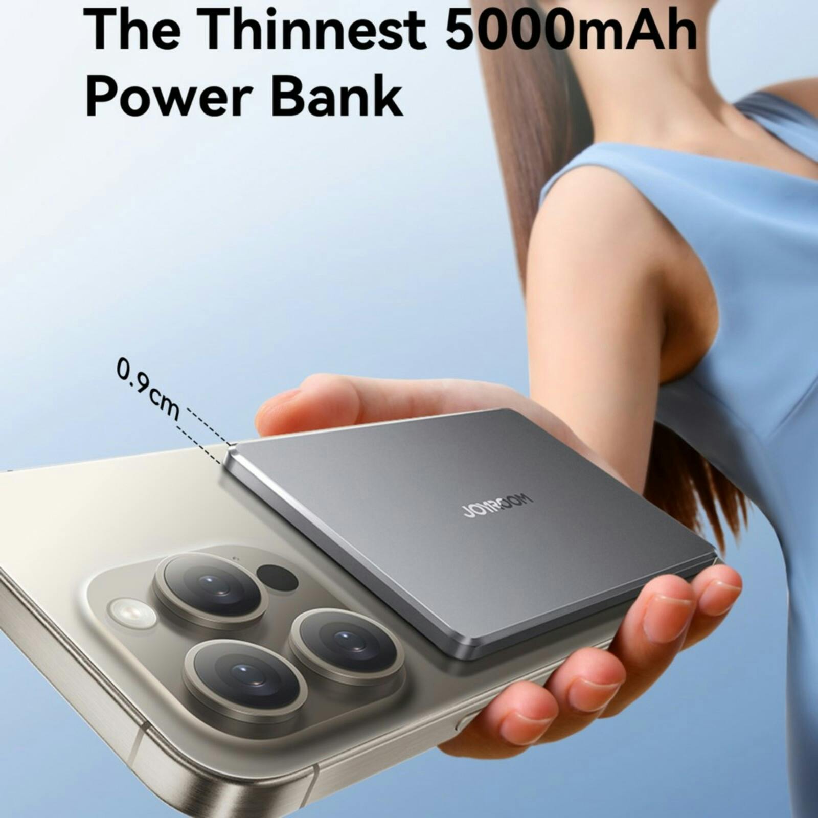 Joyroom 20W Ultra-thin MagSafe Powerbank Grijs 5.000 mAh