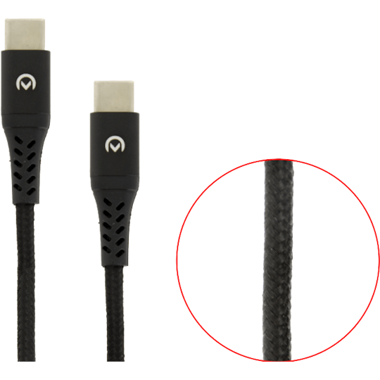 Mobilize Type USB C to USB C Braided kabel