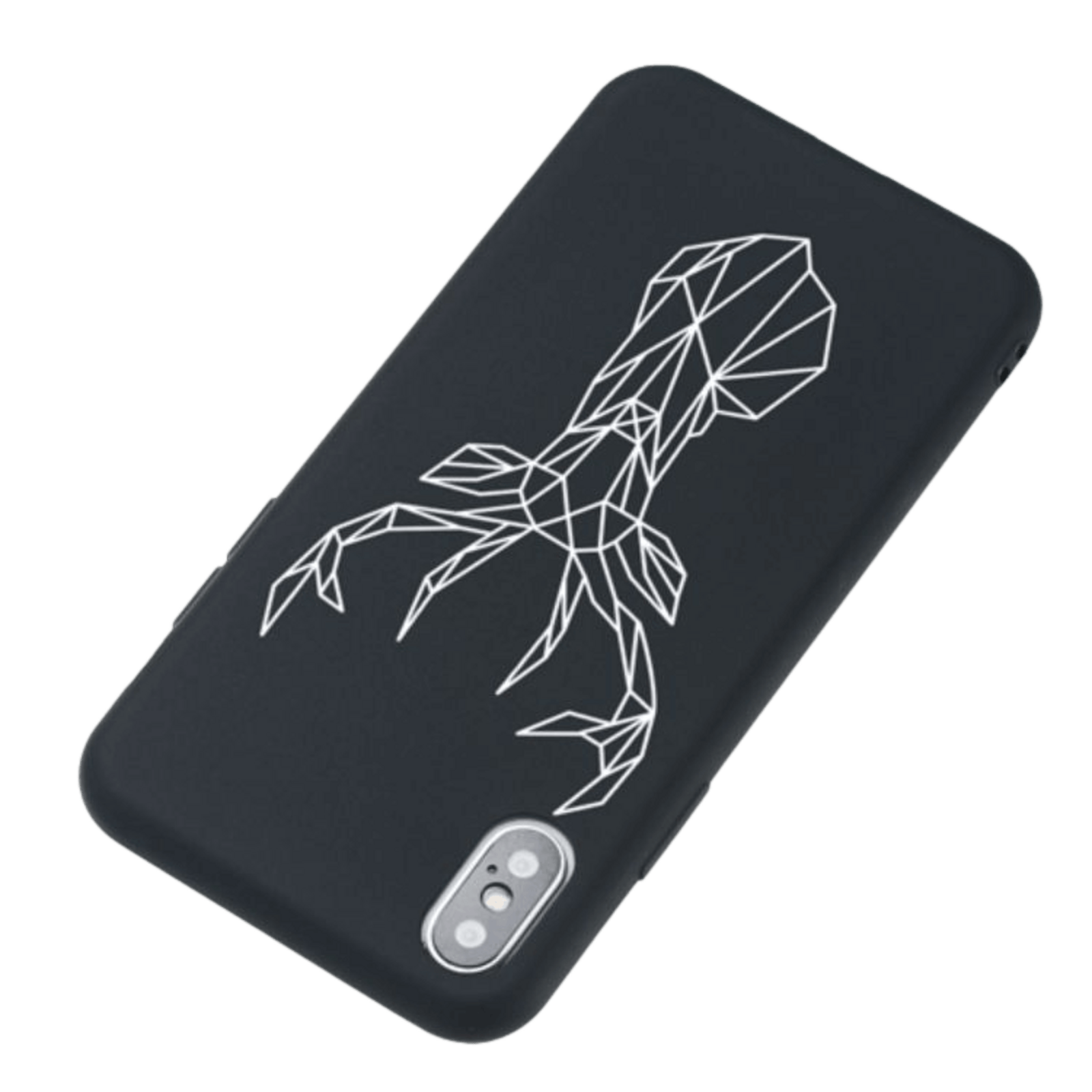 Mocaa iPhone Xs / iPhone X Hoesje Elk Zwart