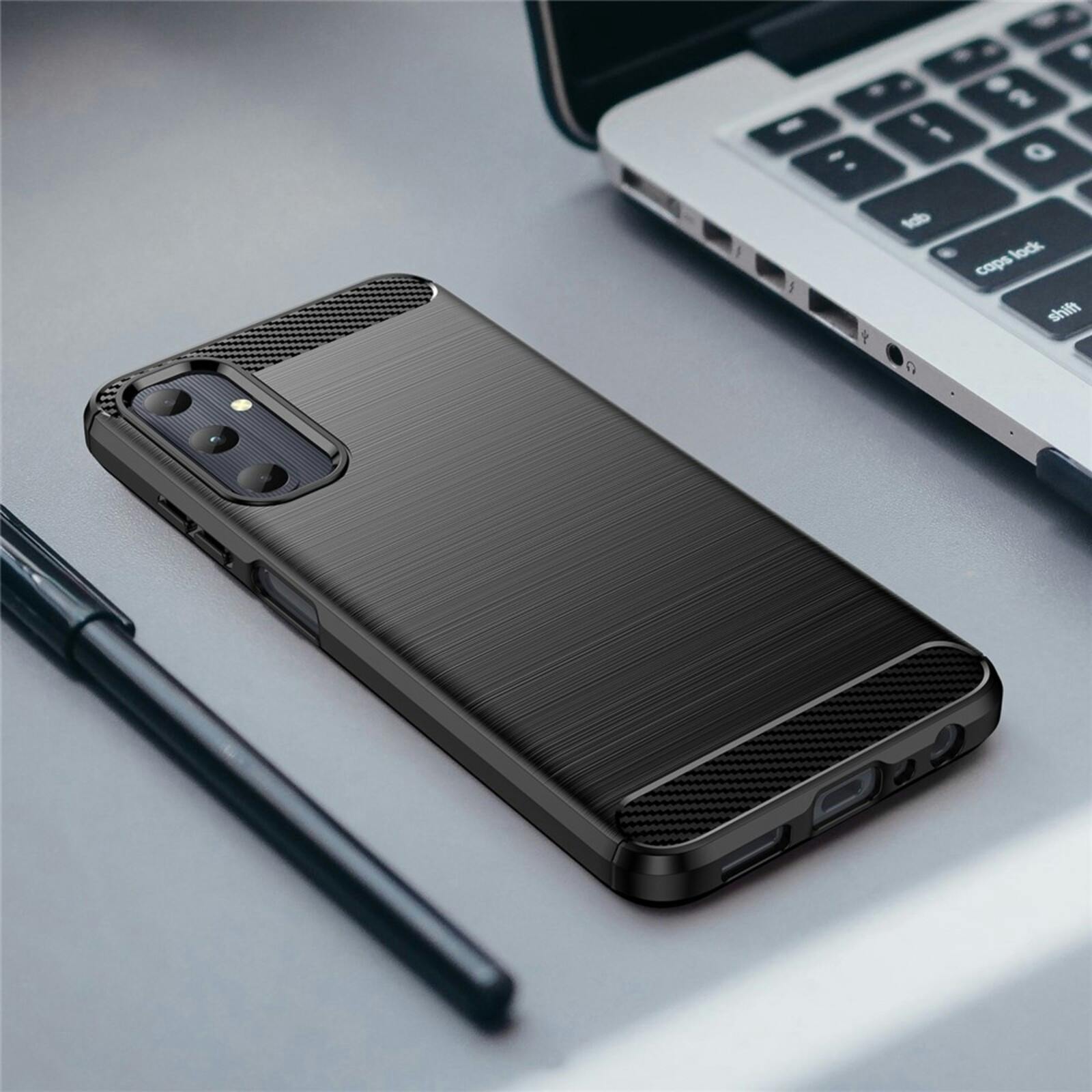 CaseBody Samsung Galaxy A05s Schokbestendig Hoesje Zwart