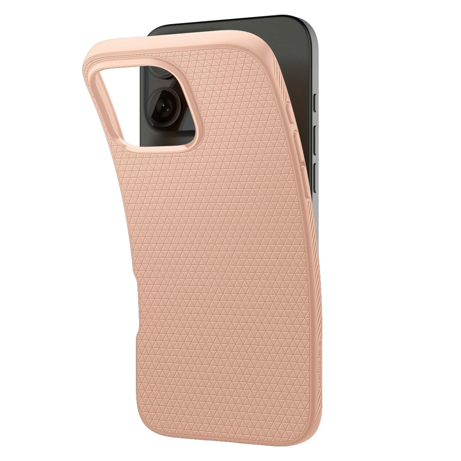Spigen iPhone 16 Pro Liquid Air Hoesje Rose Titanium