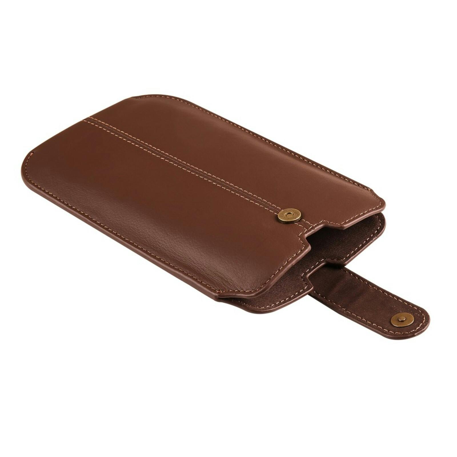 Comfycase Echt Lederen Opberghoesje Bruin L