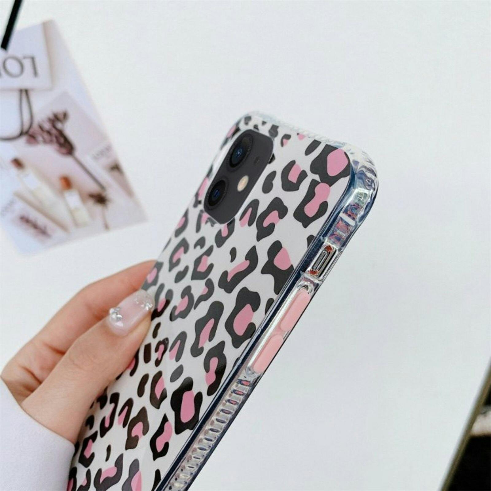 Mocaa iPhone 12 Mini Shockproof Luipaardprint Hoesje Meerkleurig