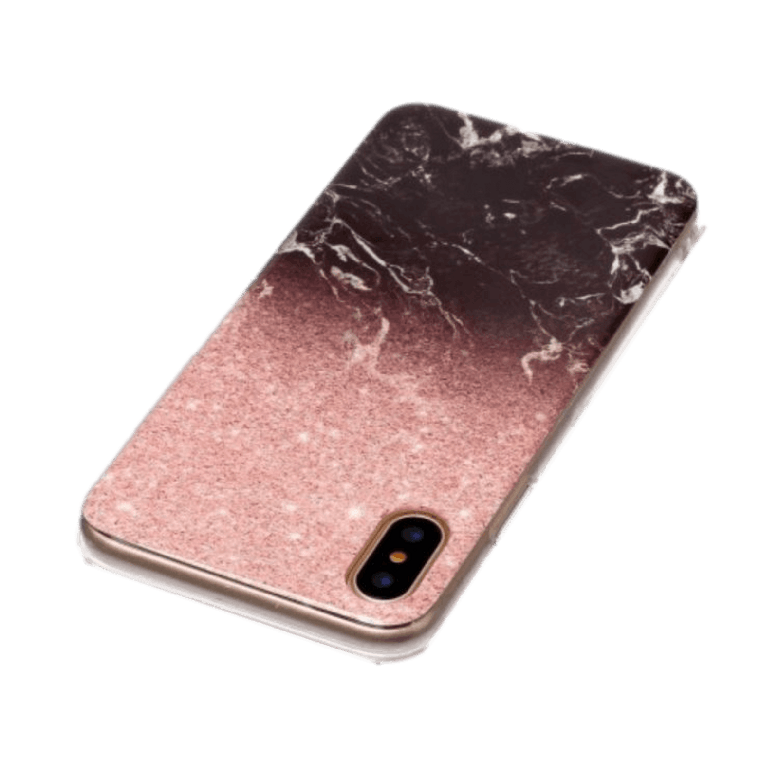 Mocaa iPhone Xs / X Telefoonhoesje Donker Marmer