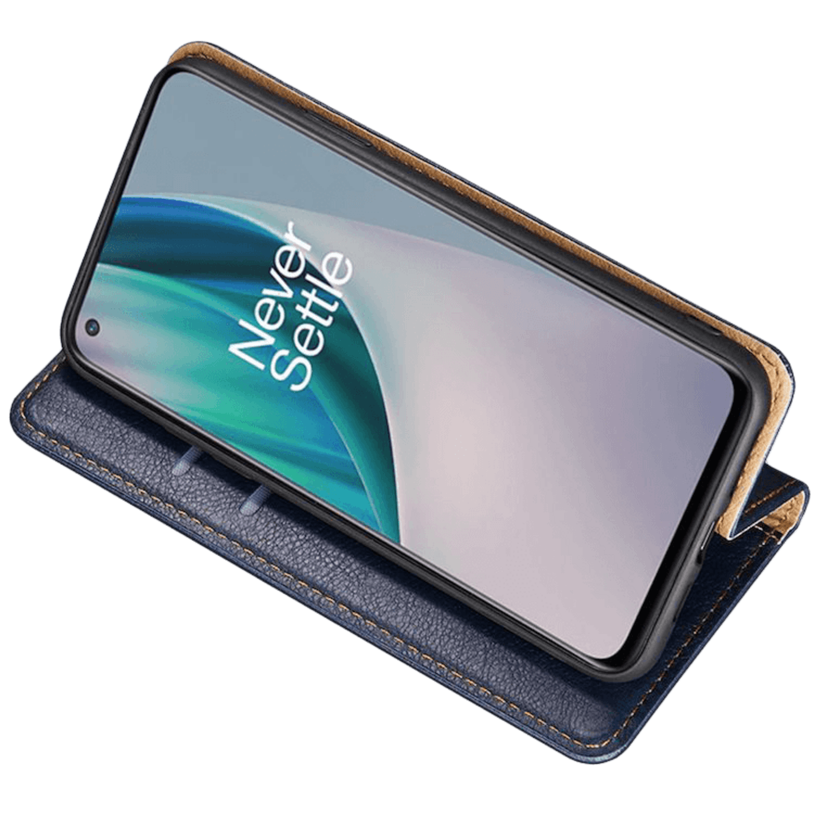 Mocaa OnePlus Nord N10 Magnetisch Slim Fit Bookcase Hoesje Zwart