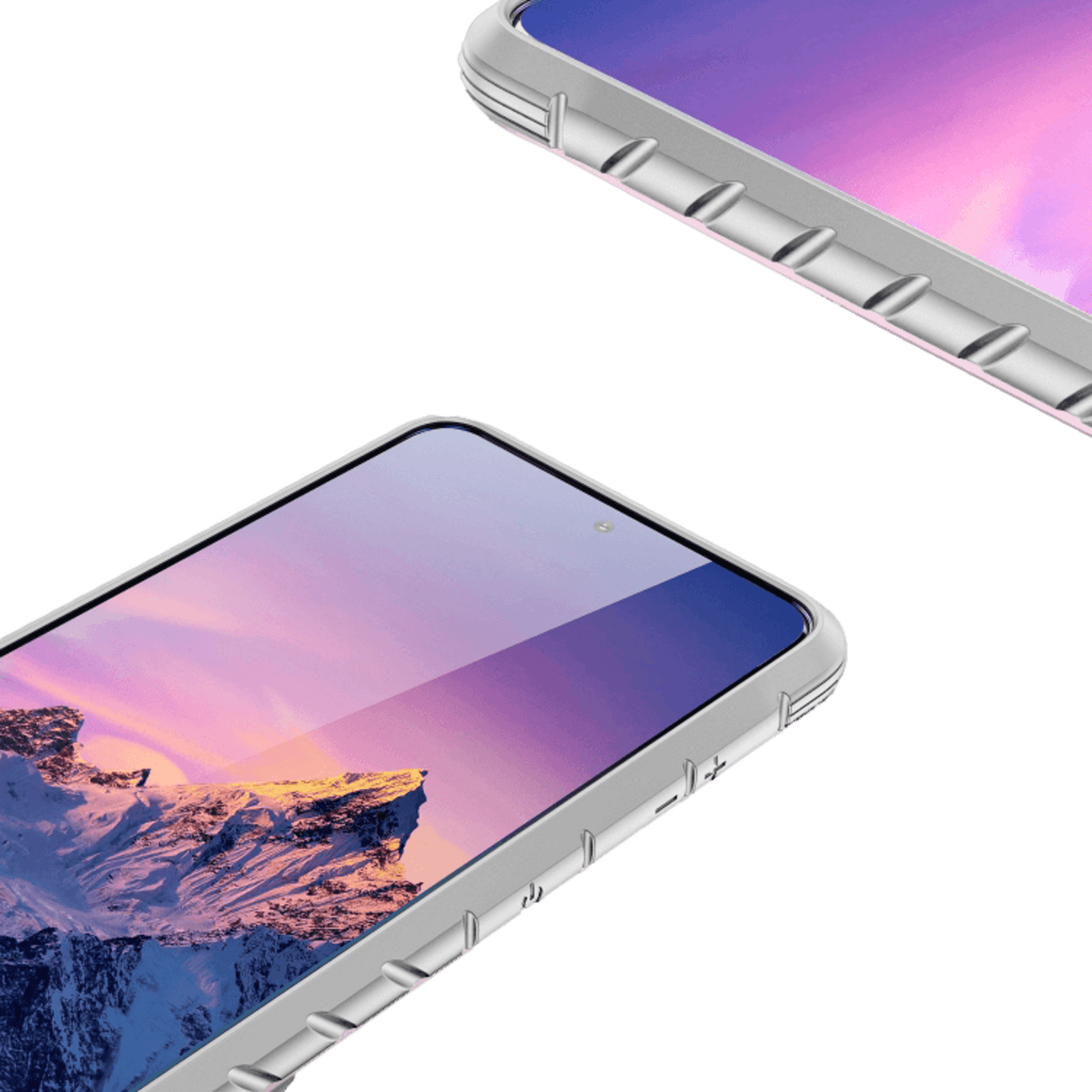 iPaky Samsung Galaxy S21 Thunder Series Stevig Aluminium Hoesje Roze