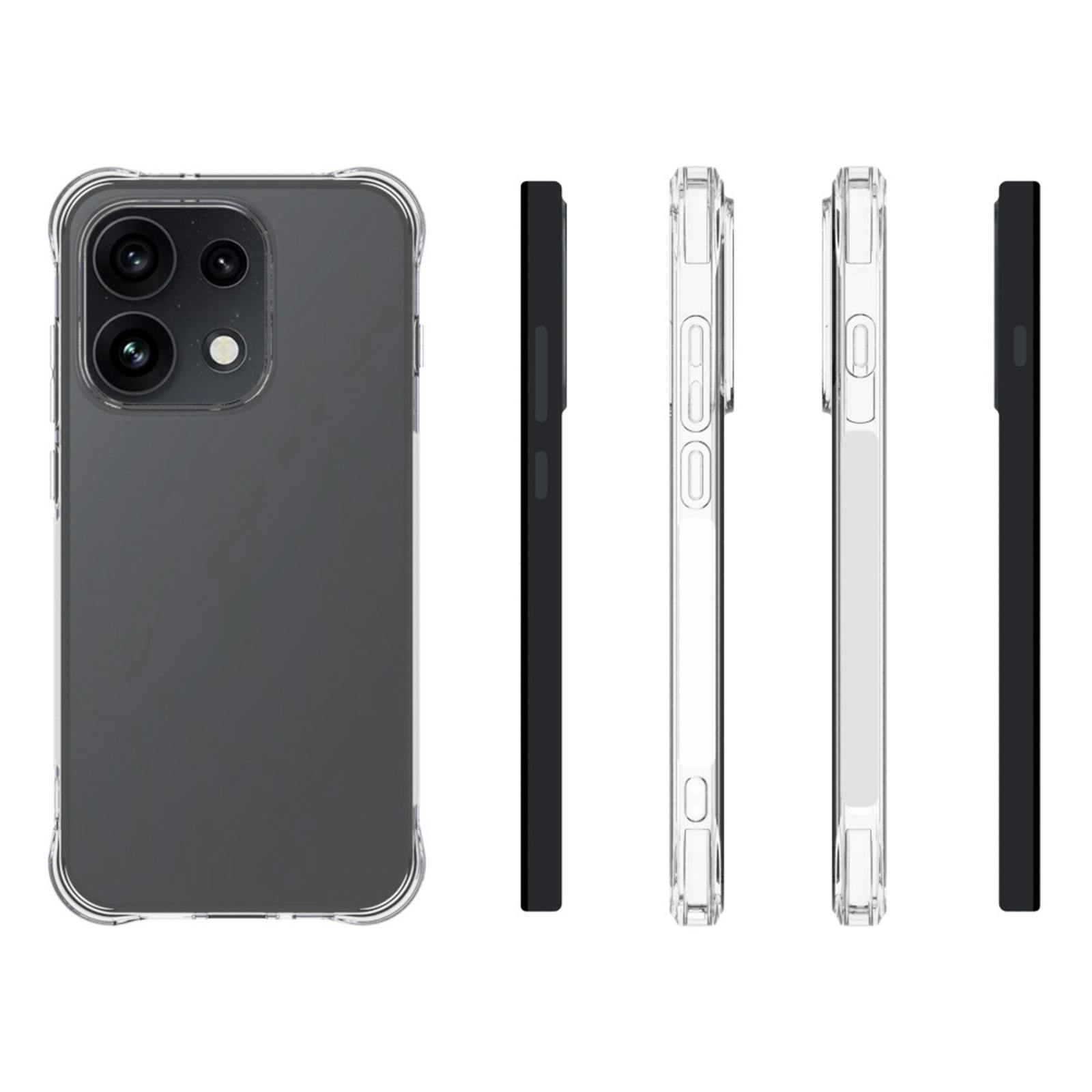 CaseBody OPPO Reno16 Pro 5G Shockproof Hoesje Transparant