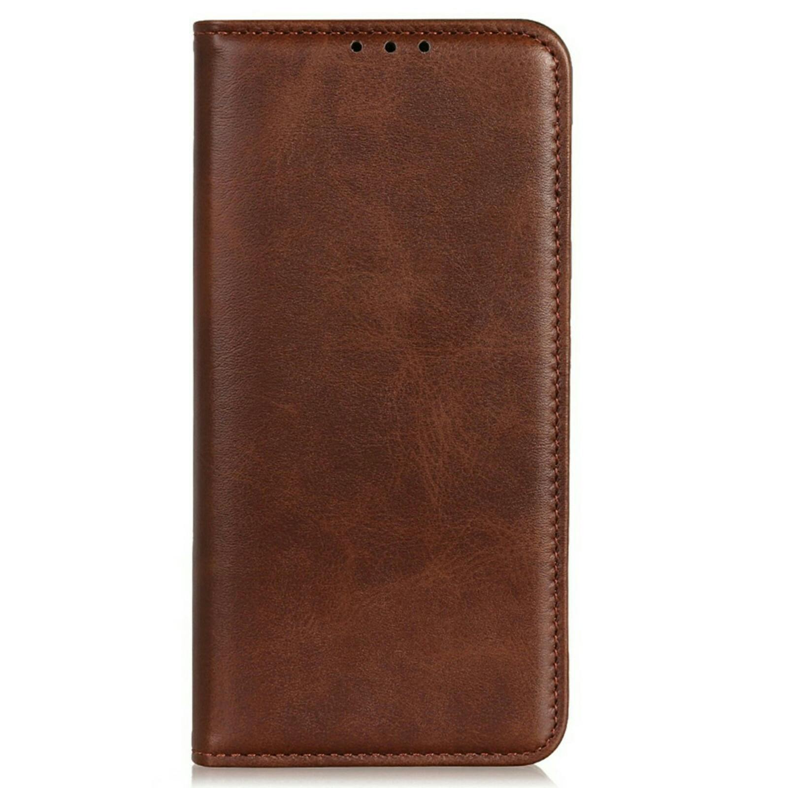 CaseBody Apple iPhone 17 Pro Max Real Leather Wallet Hoesje Bruin
