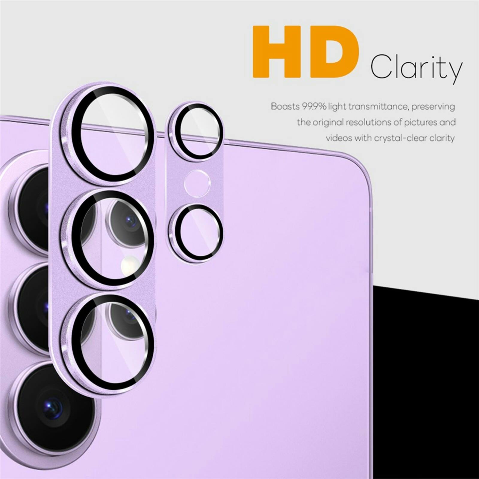 Northjo Samsung Galaxy S26 Ultra Full Cover Camera Protector Paars