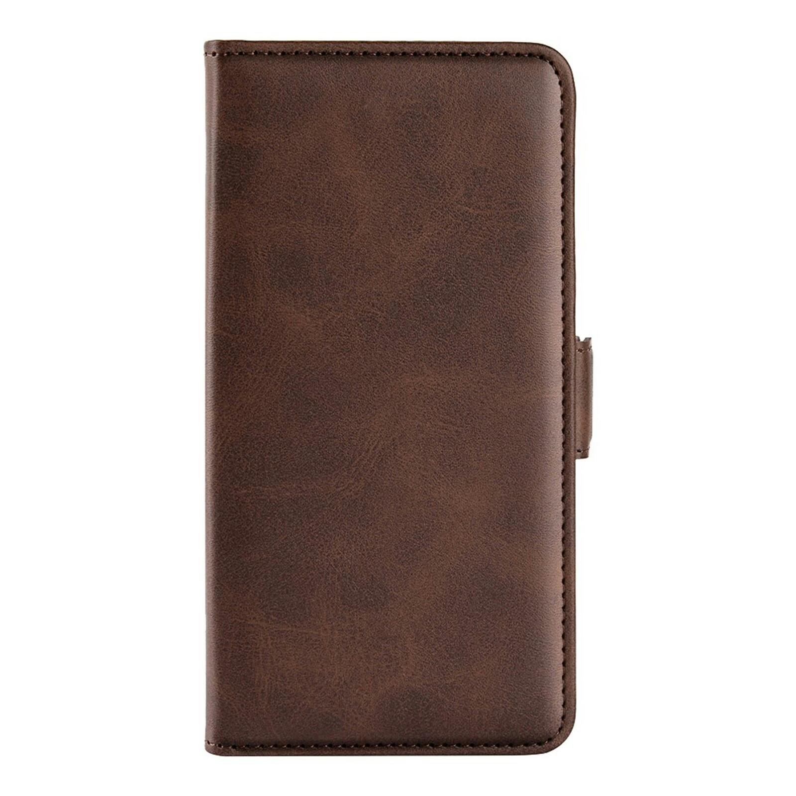 CaseBody Samsung Galaxy S26 FE Real Leather Wallet Hoesje Bruin