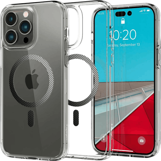 Spigen iPhone 14 Pro Transparant MagSafe Hoesje - Voorkant & achterkant