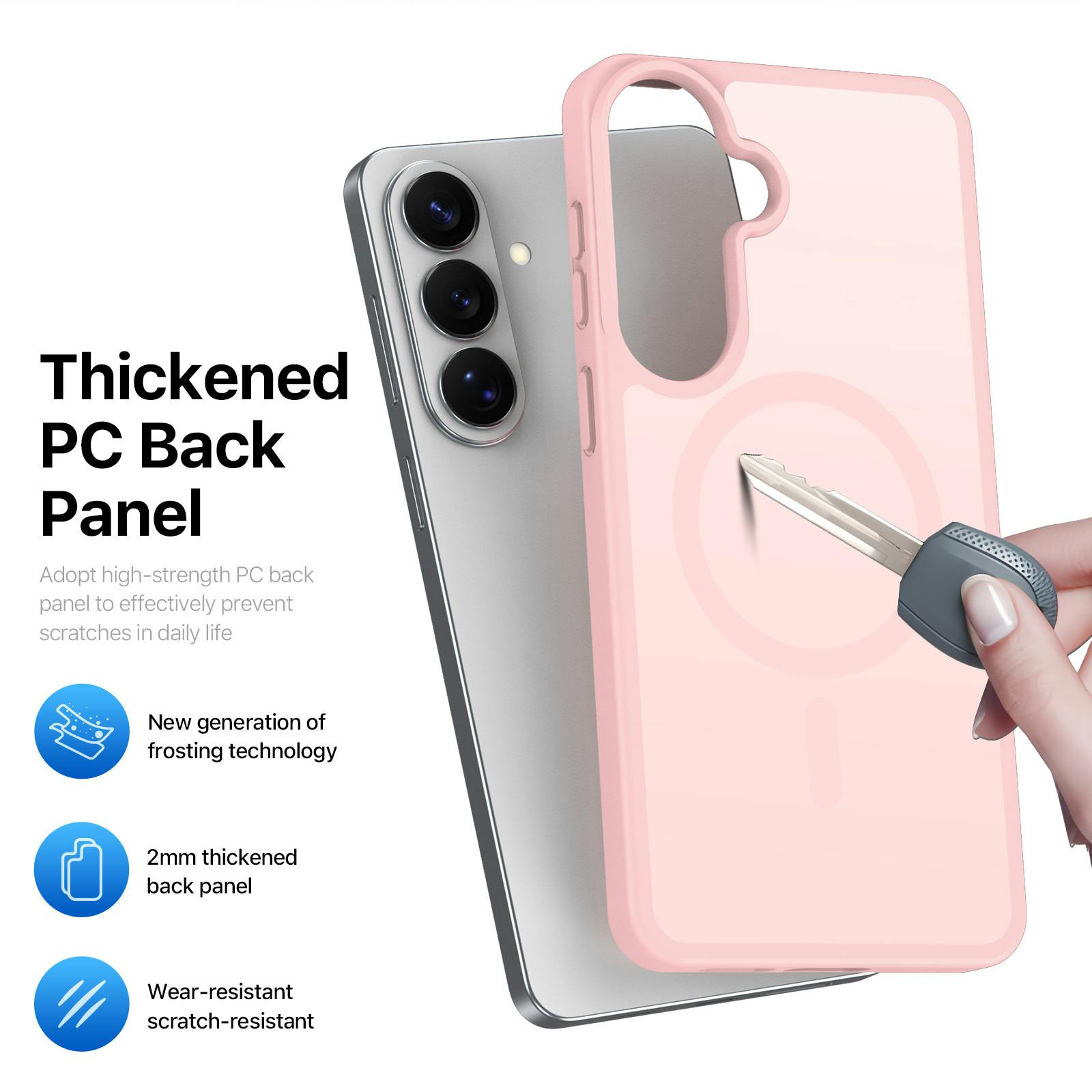 DUX DUCIS Samsung Galaxy S26 Magnetic Mat Hoesje Roze