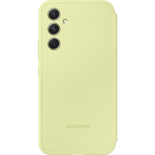 Samsung Galaxy A54 Smart View Portemonnee Hoesje Groen - Achterkant