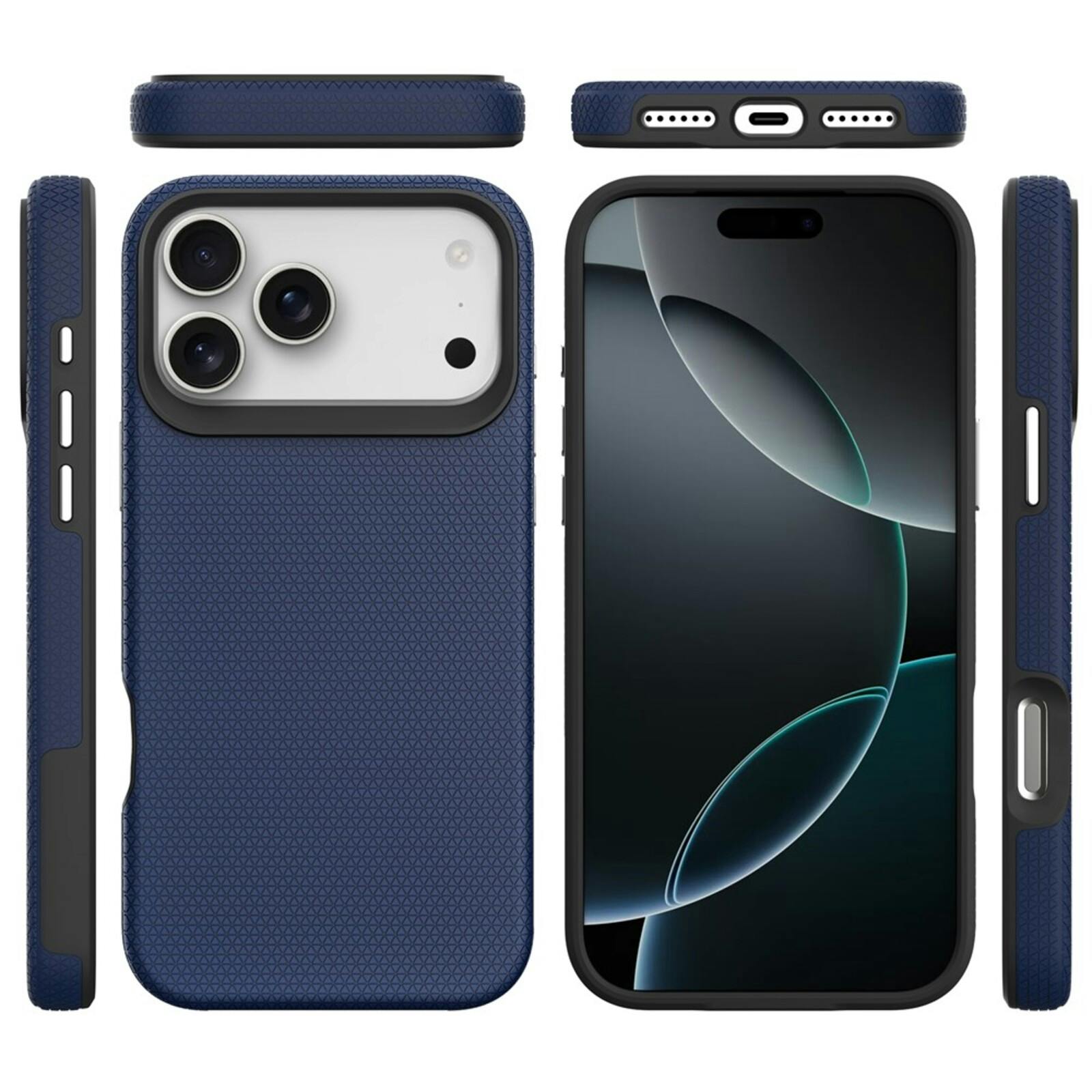 Mocaa Apple iPhone 17 Pro Max Rugged MagSafe Hoesje Blauw